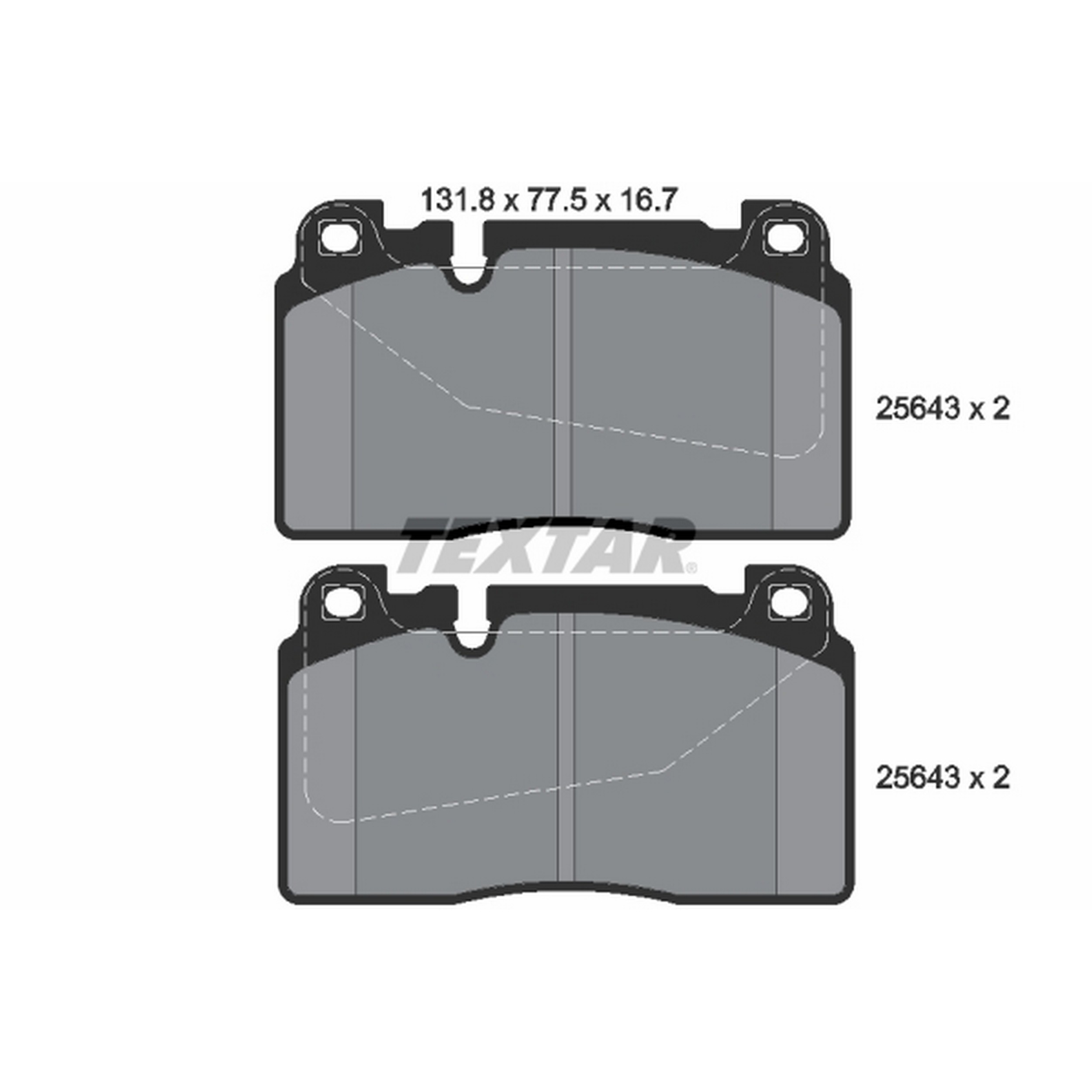 High-quality brake pad set for reliable braking performance