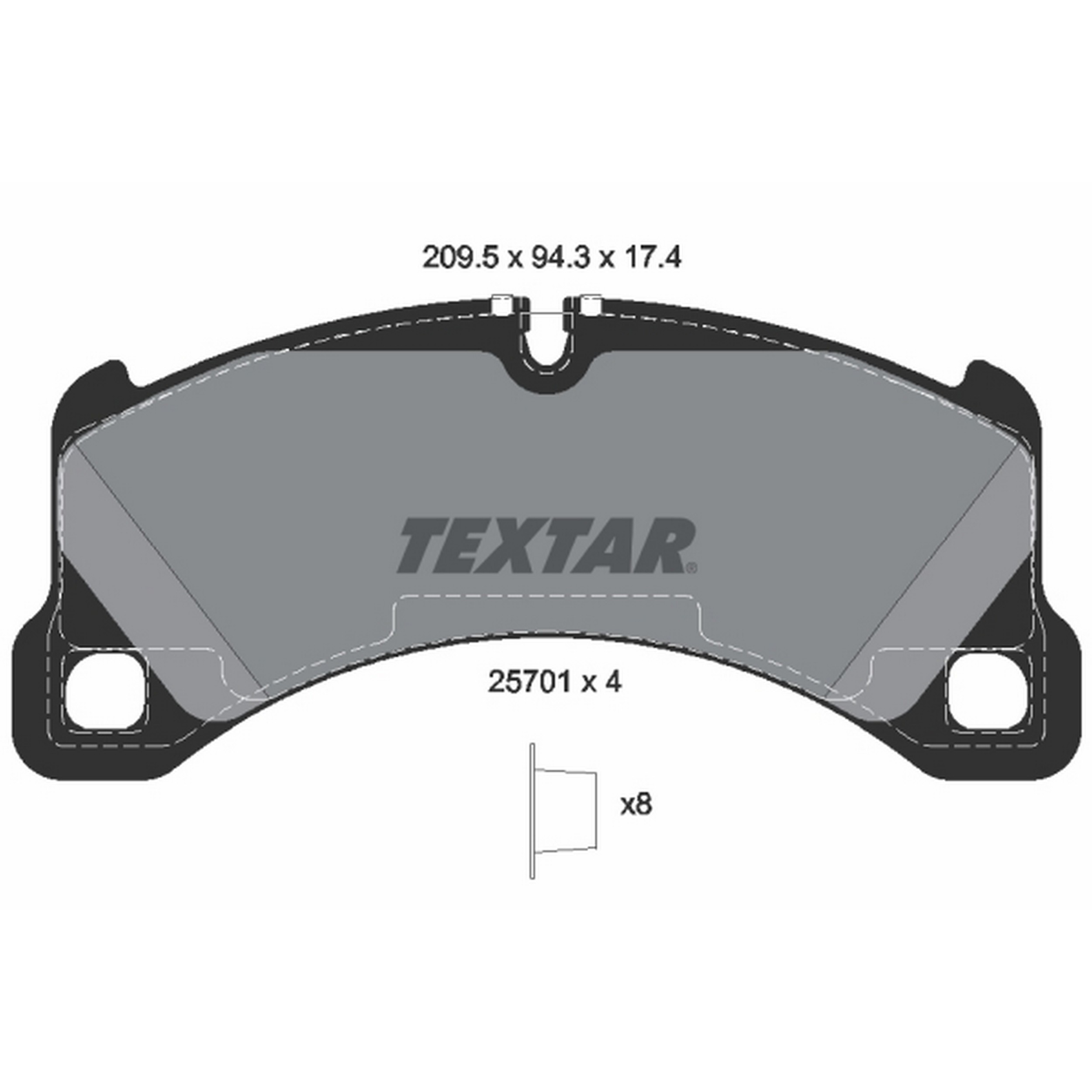 High-quality brake pad set for reliable braking performance