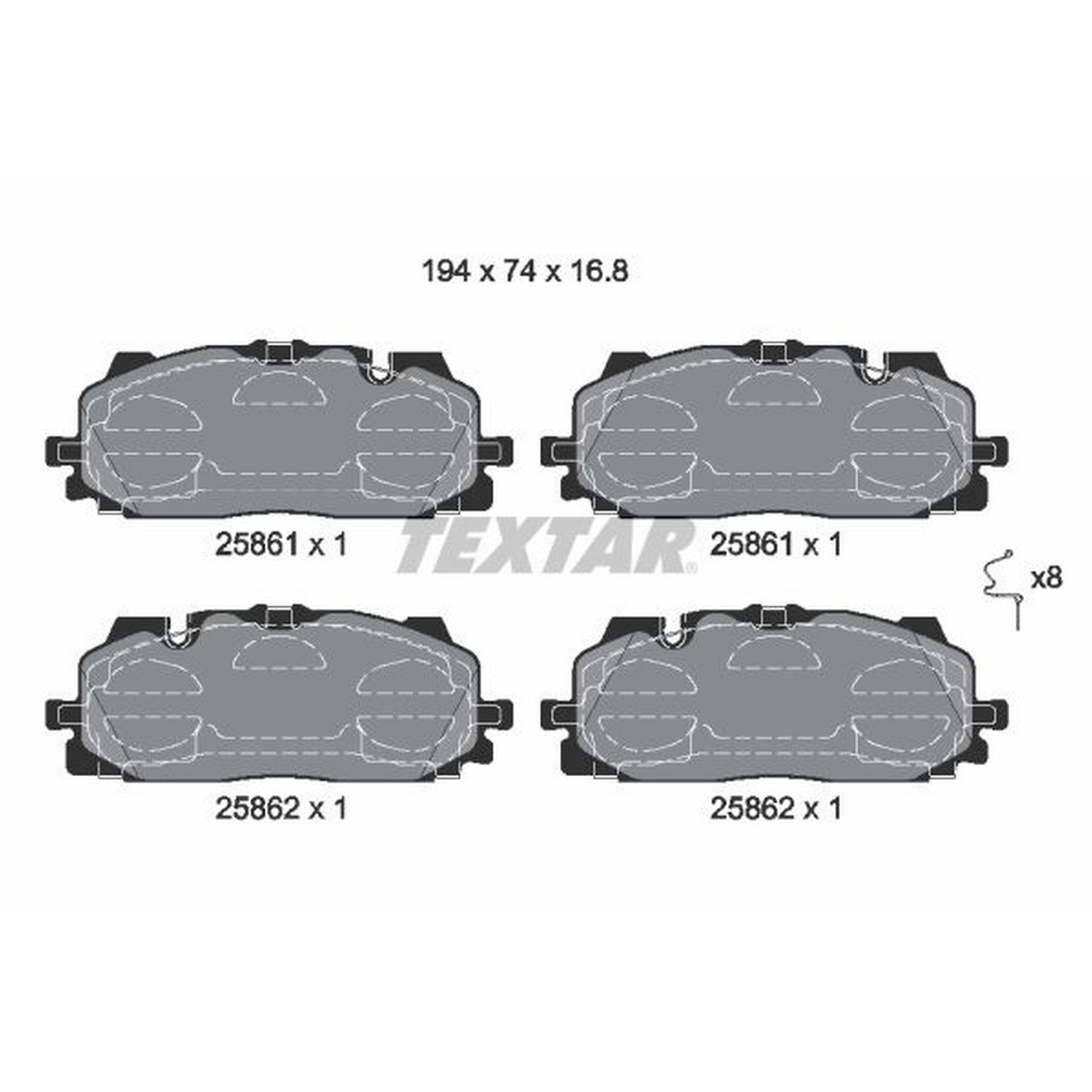 High-quality brake pad set for reliable braking performance