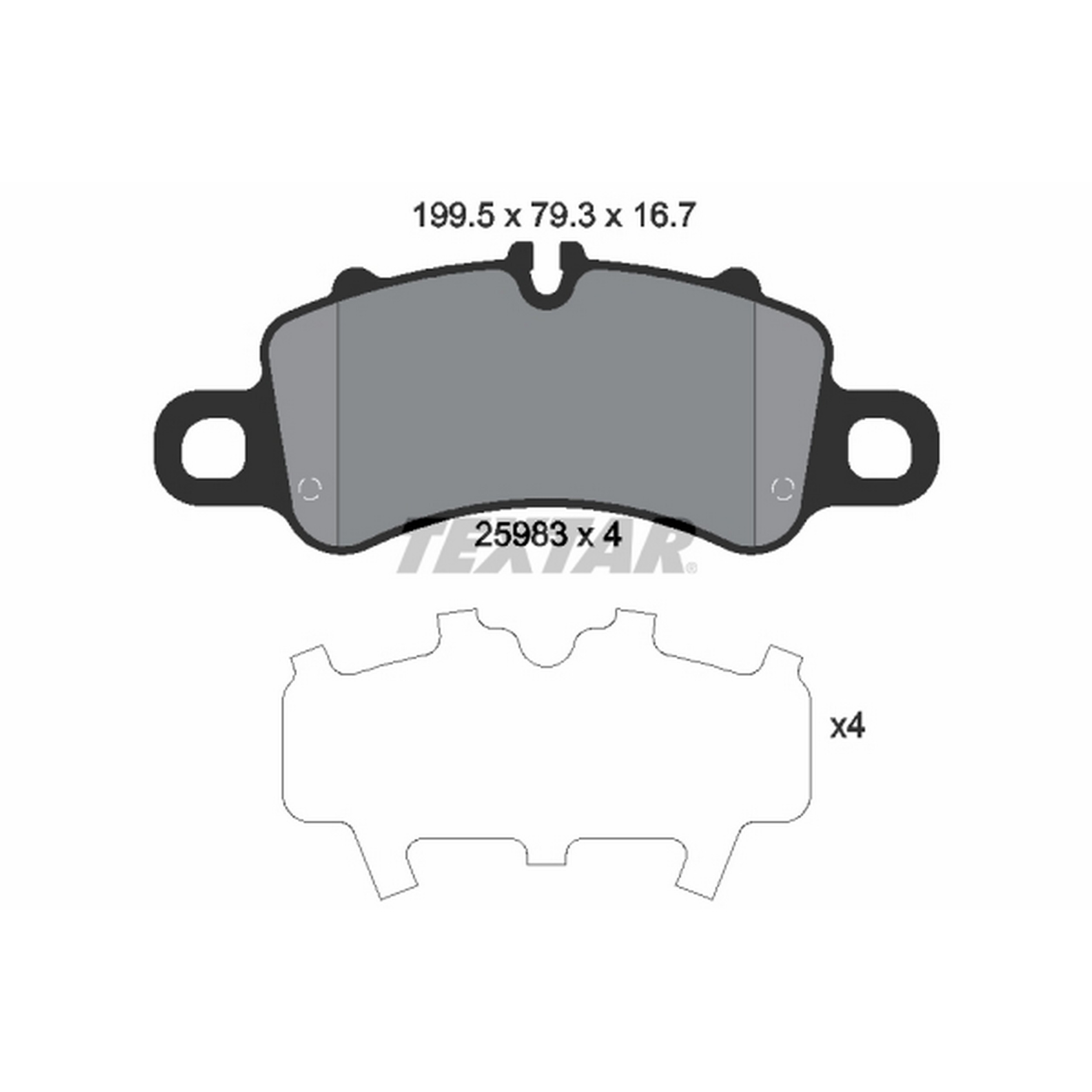High-quality brake pad set for reliable braking performance