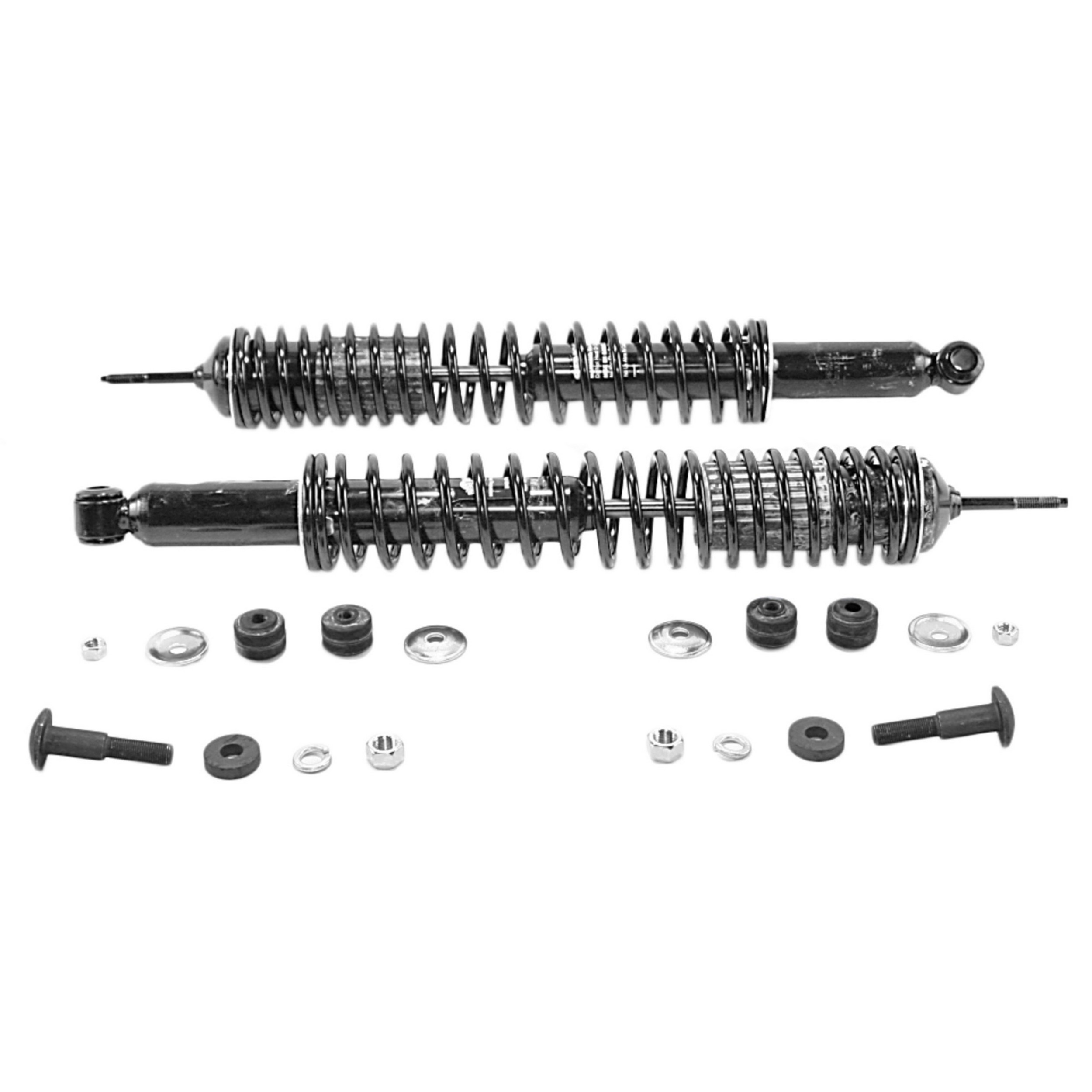 Load Adjusting Rear Suspension Shock Absorber and Coil Spring Assembly Pack of 2