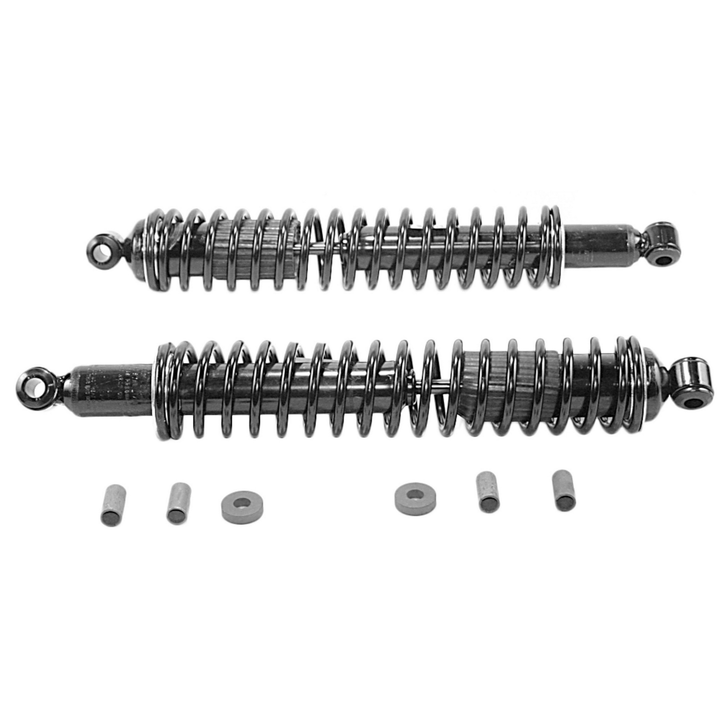 Load Adjusting Rear Suspension Shock Absorber and Coil Spring Assembly Pack of 2