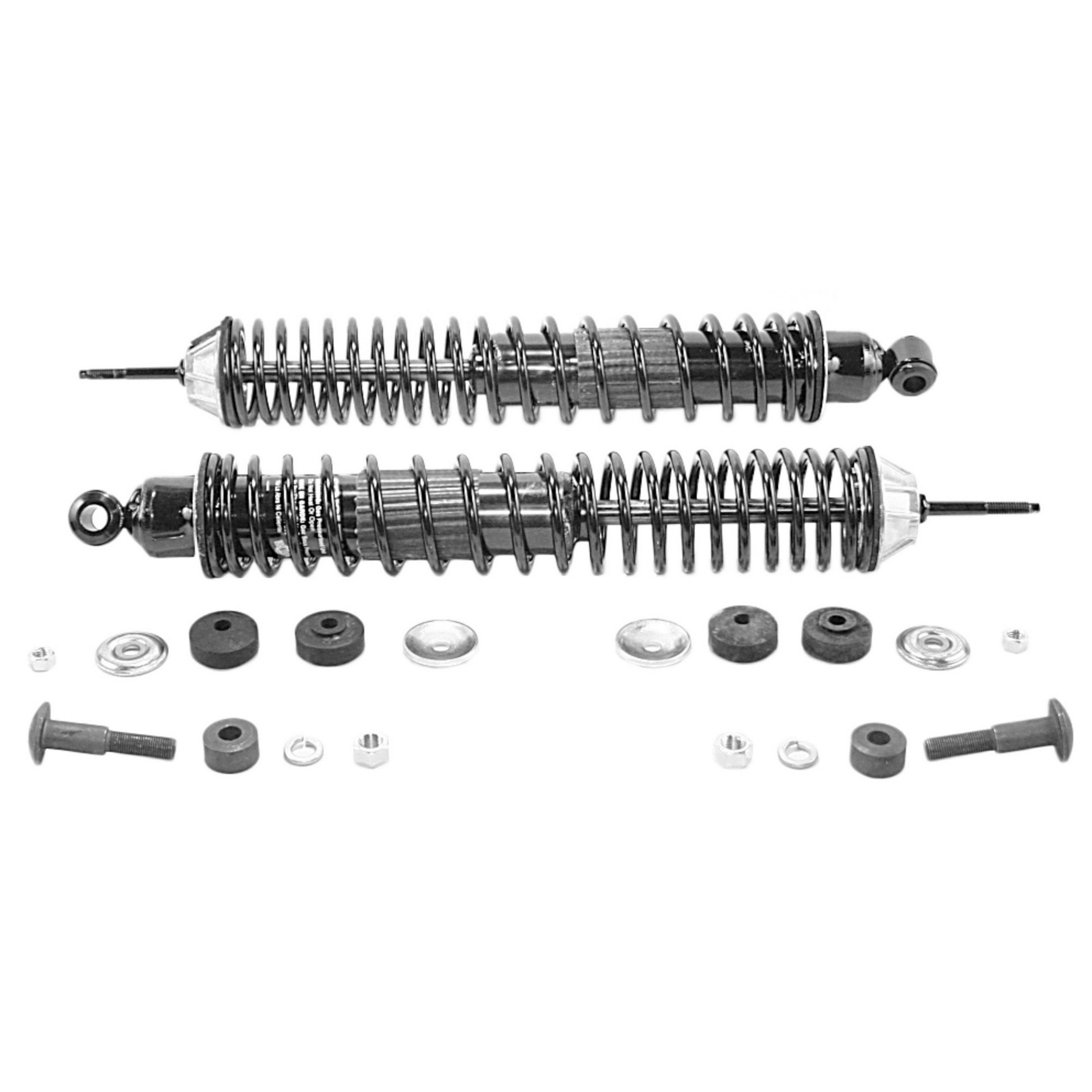 Load Adjusting Rear Suspension Shock Absorber and Coil Spring Assembly Pack of 2