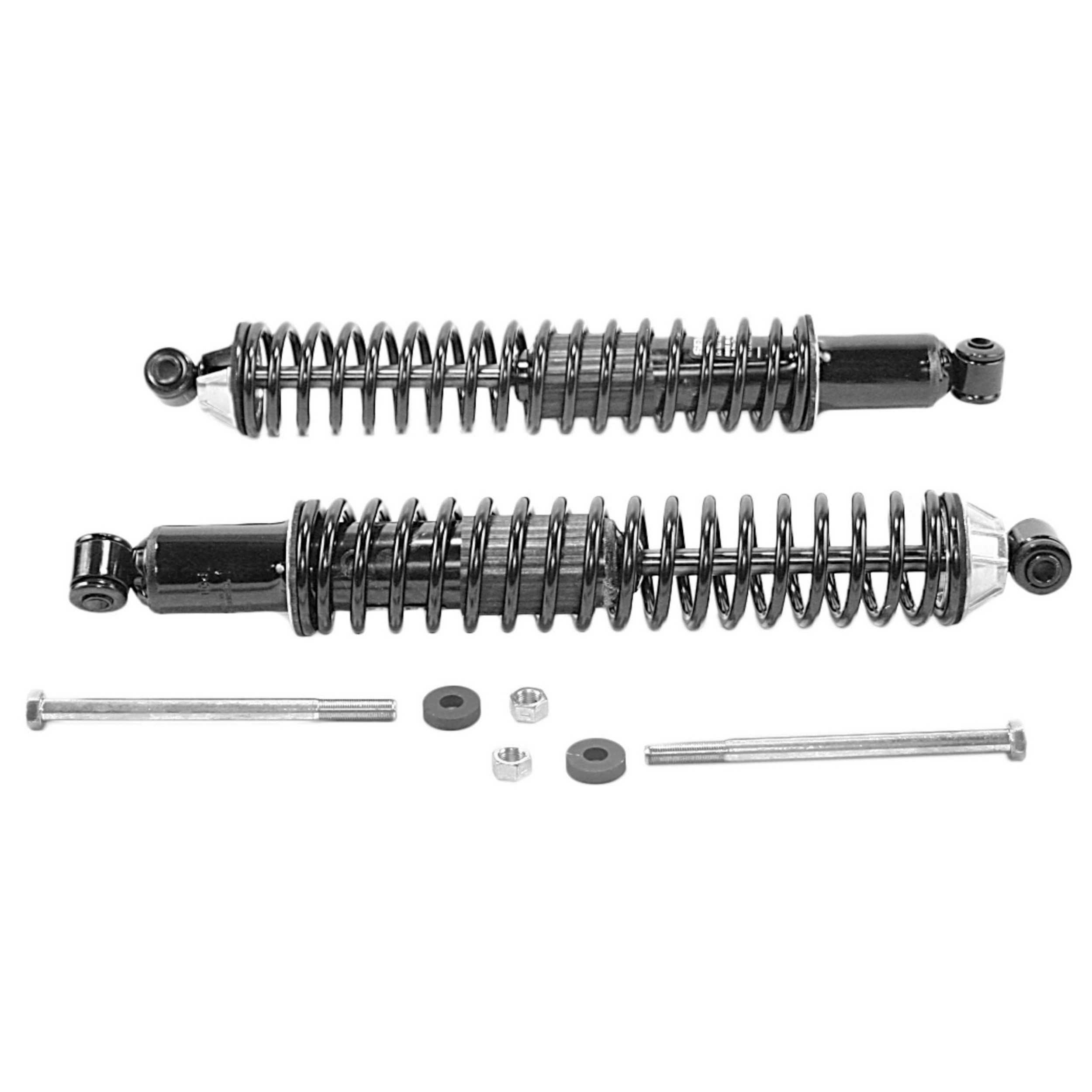 Load Adjusting Rear Suspension Shock Absorber and Coil Spring Assembly Pack of 2
