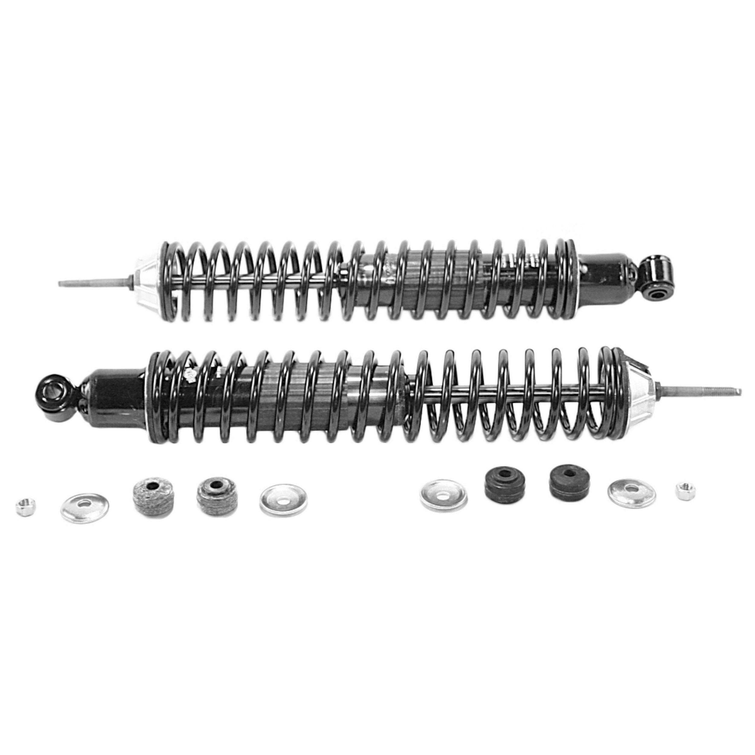 Load Adjusting Rear Suspension Shock Absorber and Coil Spring Assembly Pack of 2