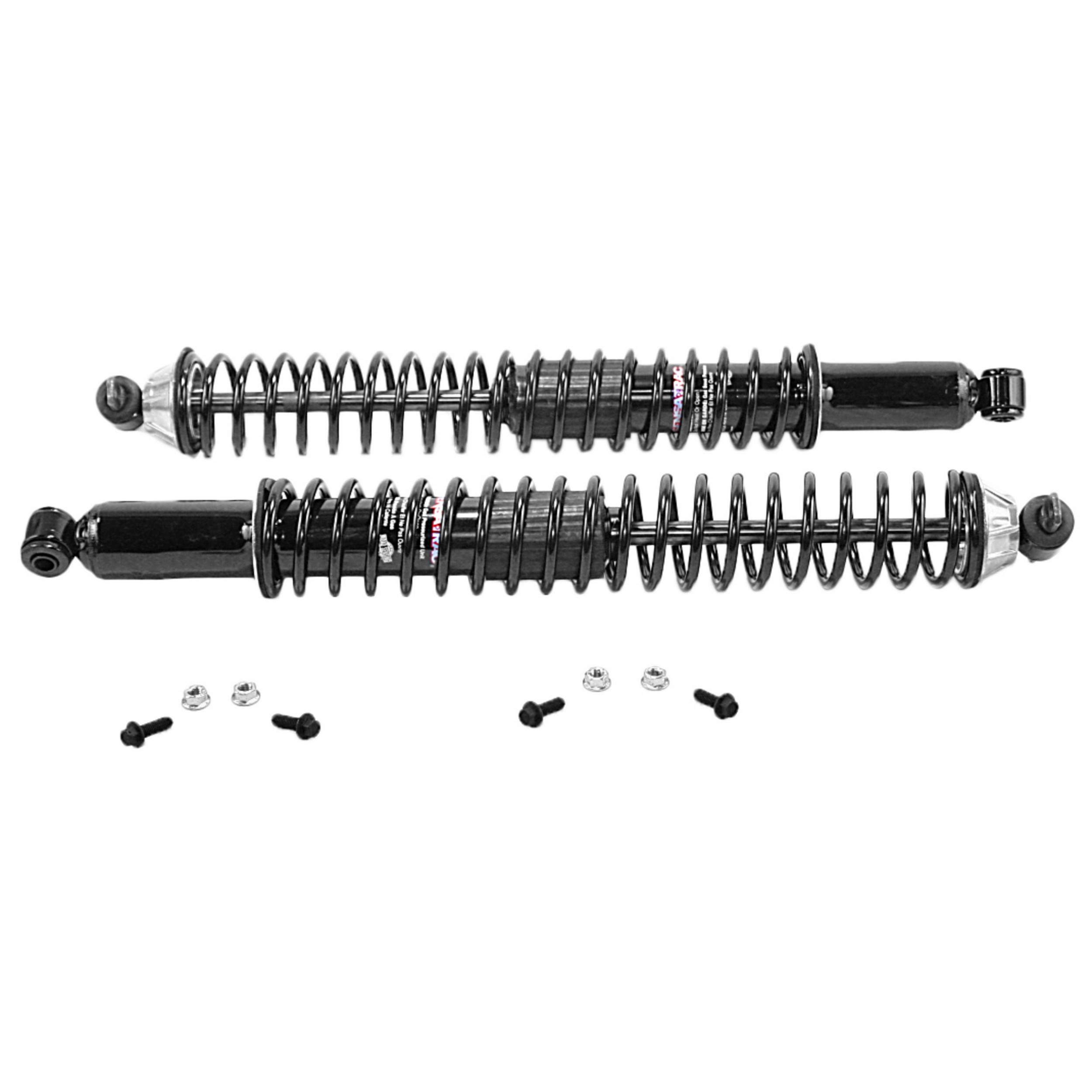 Load Adjusting Rear Suspension Shock Absorber and Coil Spring Assembly Pack of 2