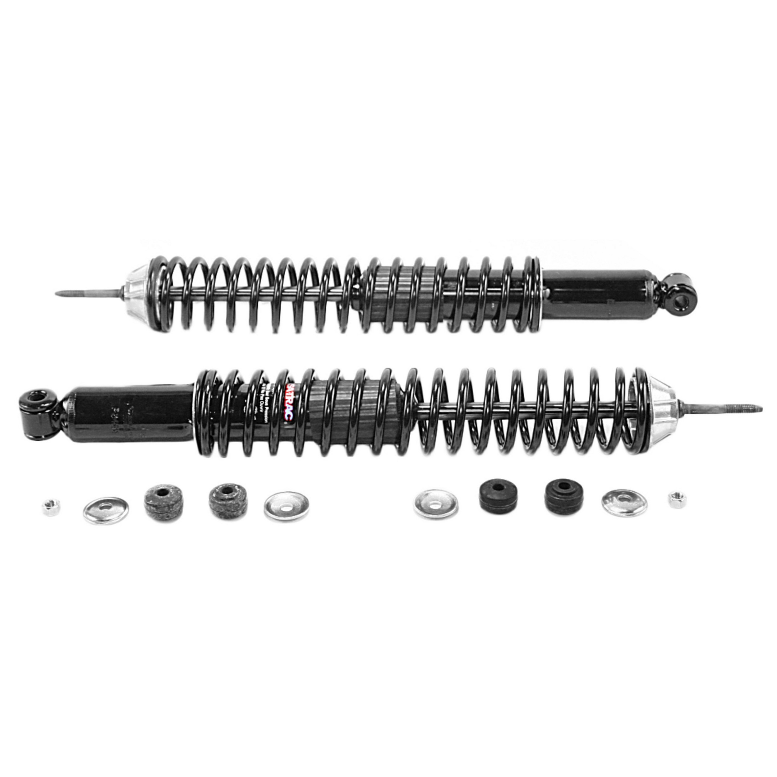 Load Adjusting Rear Suspension Shock Absorber and Coil Spring Assembly Pack of 2