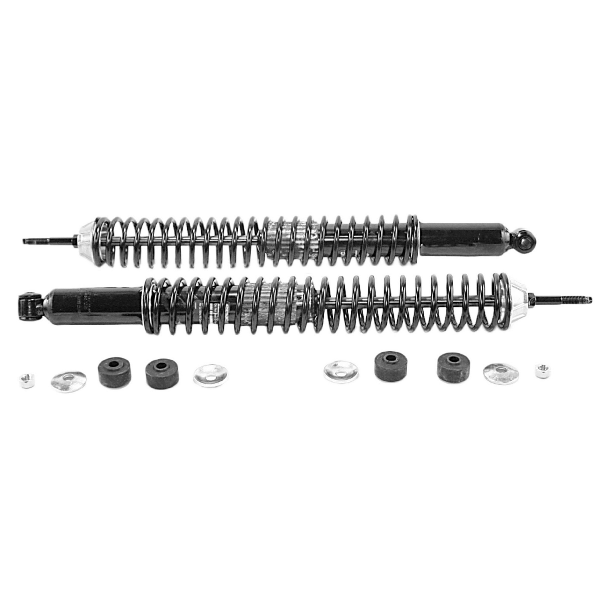Load Adjusting Rear Suspension Shock Absorber and Coil Spring Assembly Pack of 2