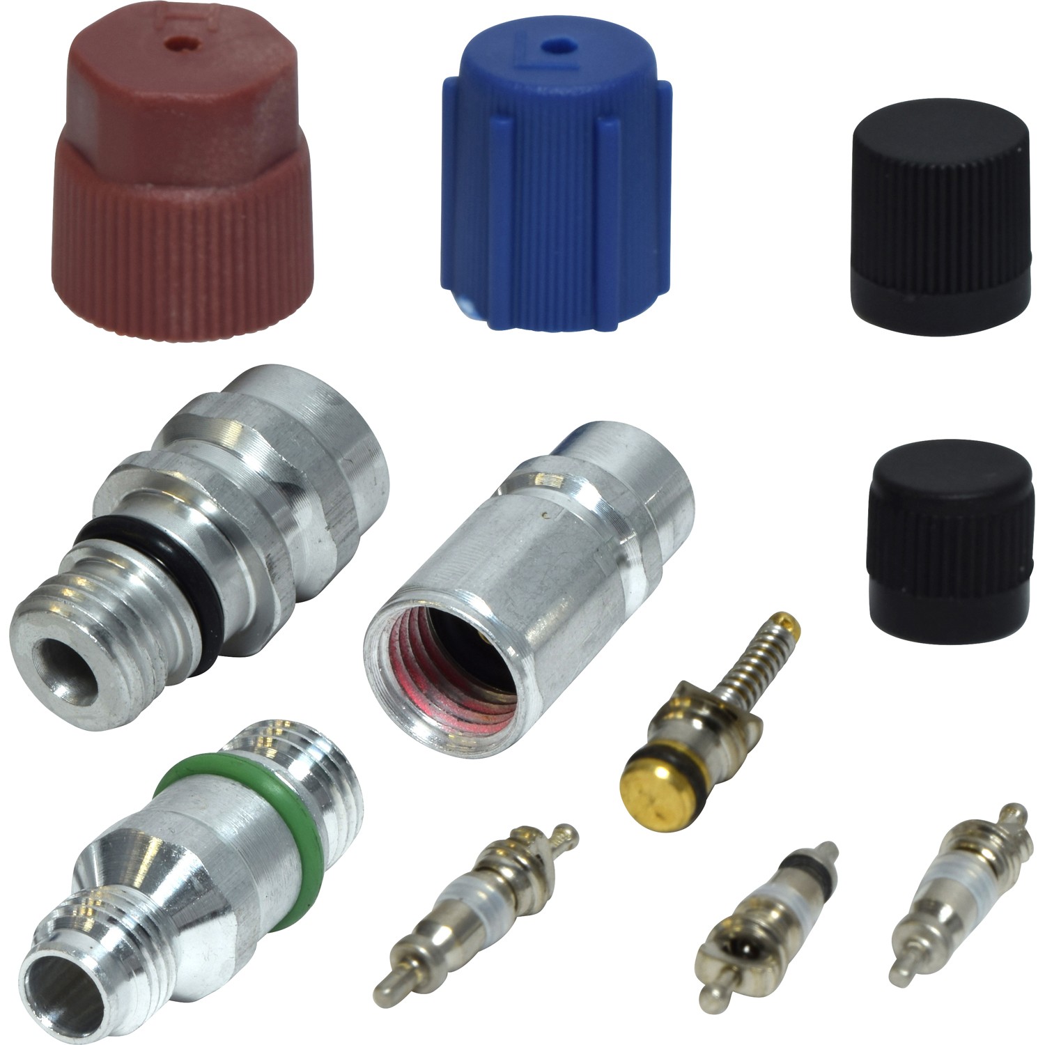 A/C System Valve Core and Cap Kit