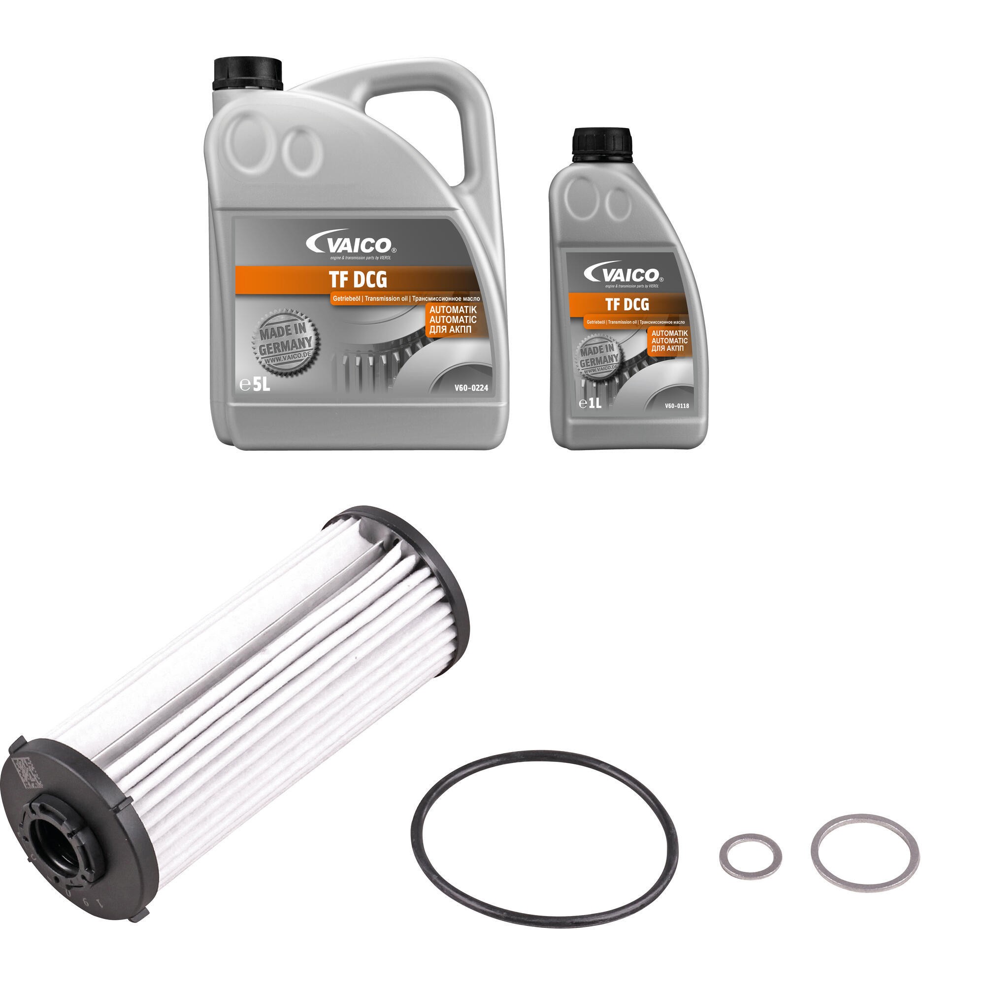 Filter W/ O-Ring, Oil Drain Plug Gaskets and Transmission Oil (DCG 6 ltr)