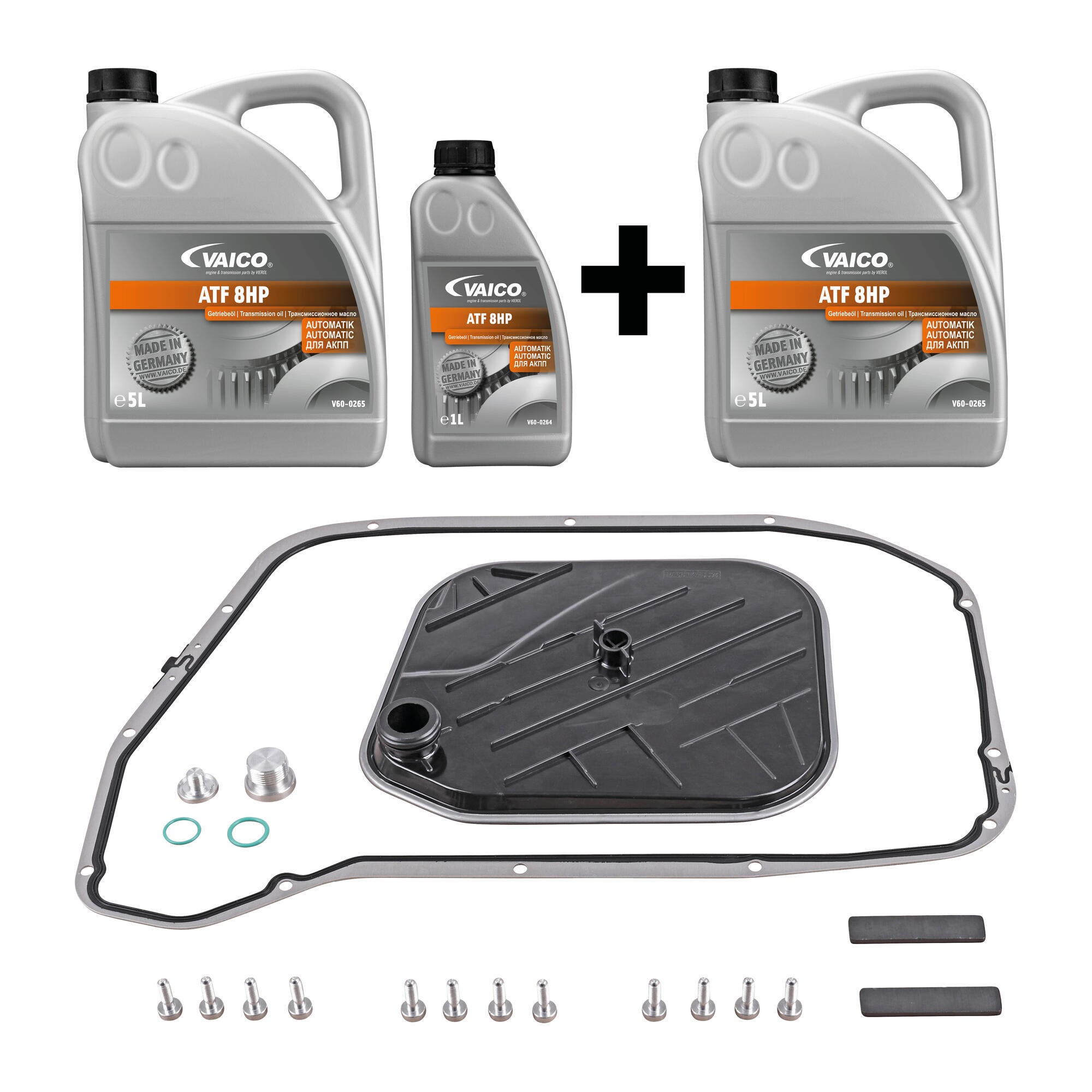Filter W/ Oil Pan Gasket, Transmission Oil (8HP 11 ltr) and Instl Hardware