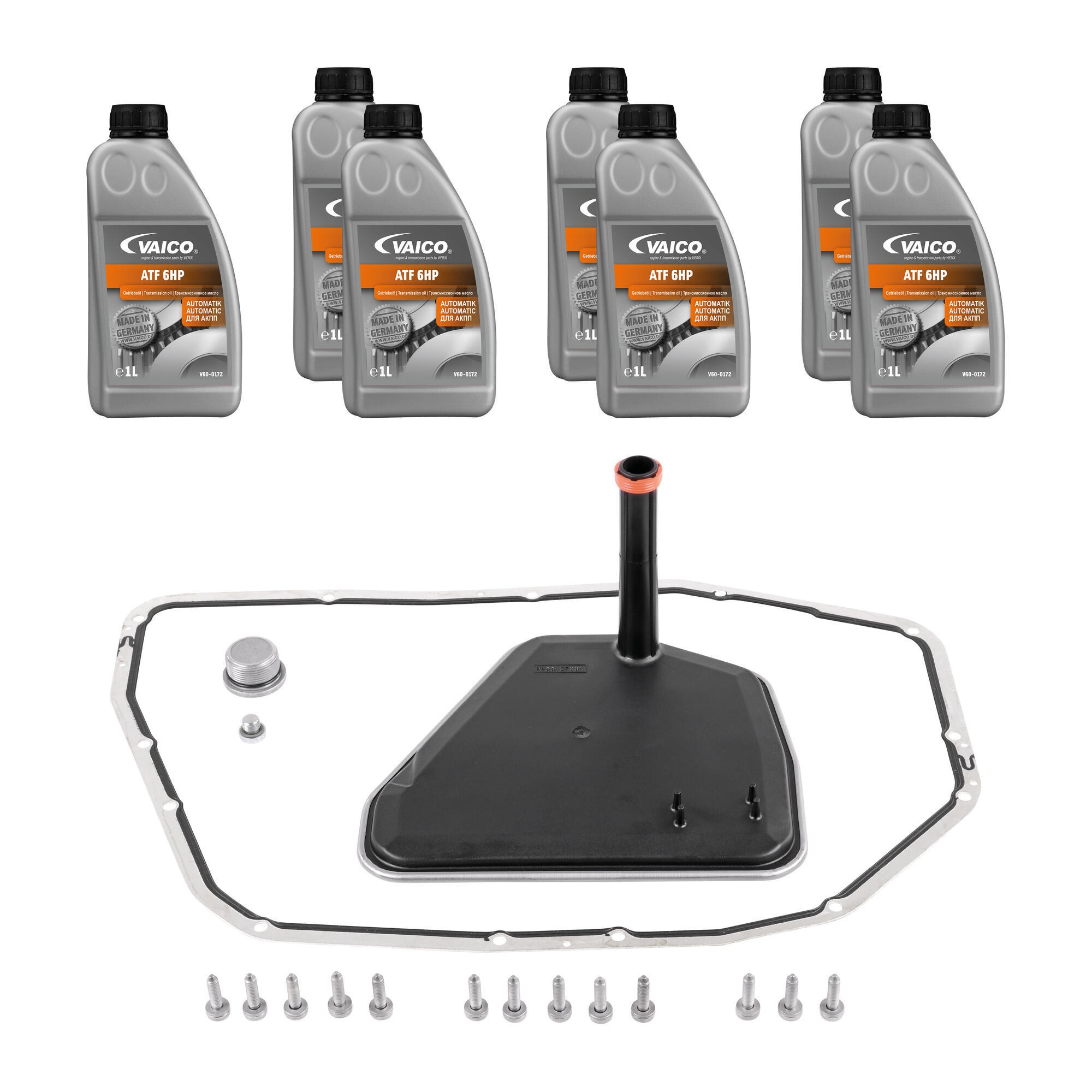 Filter W/ Oil Pan Gasket, Transmission Oil (6HP 7 ltr) and Instl Hardware