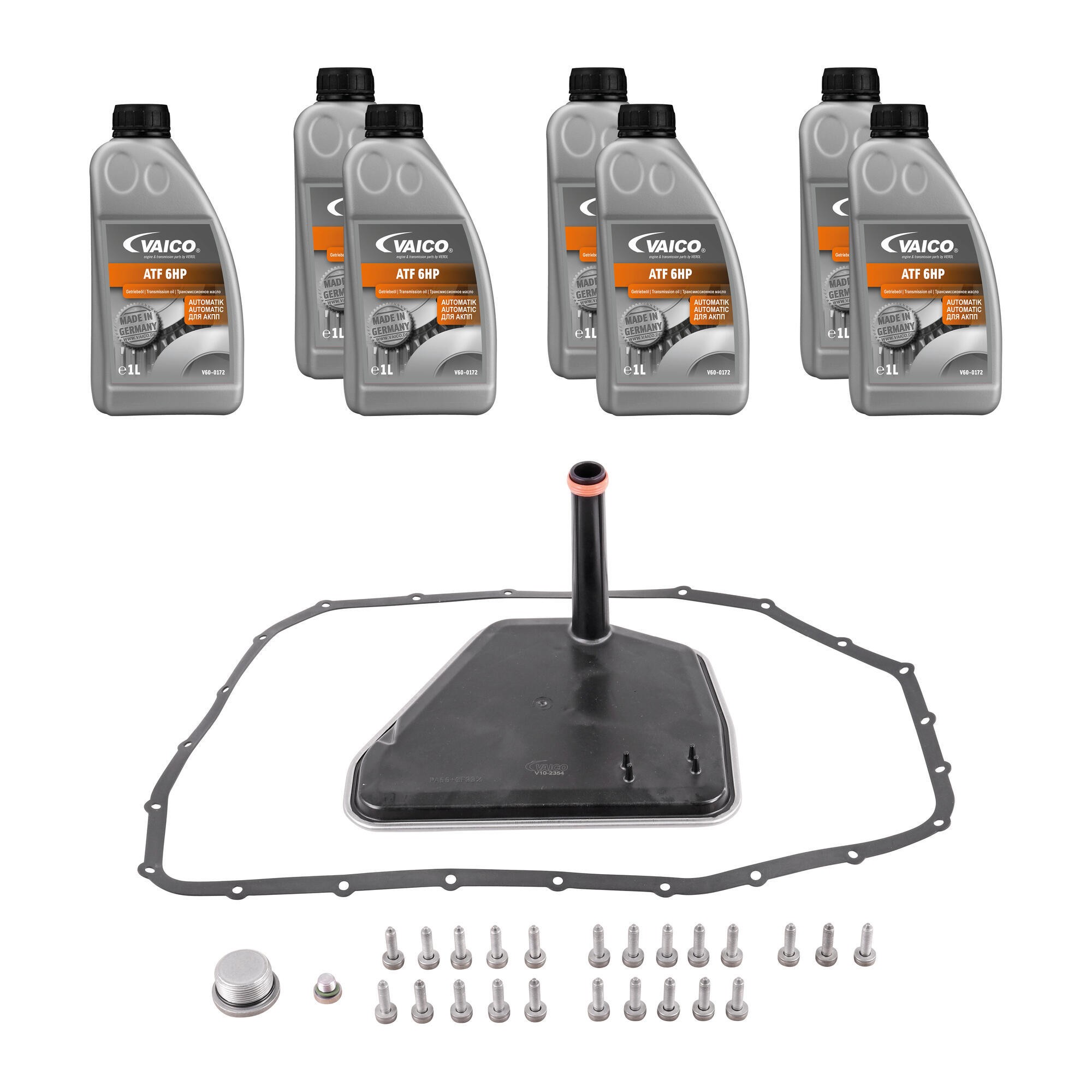 Filter W/ Oil Pan Gasket, Transmission Oil (6HP 7 ltr) and Instl Hardware