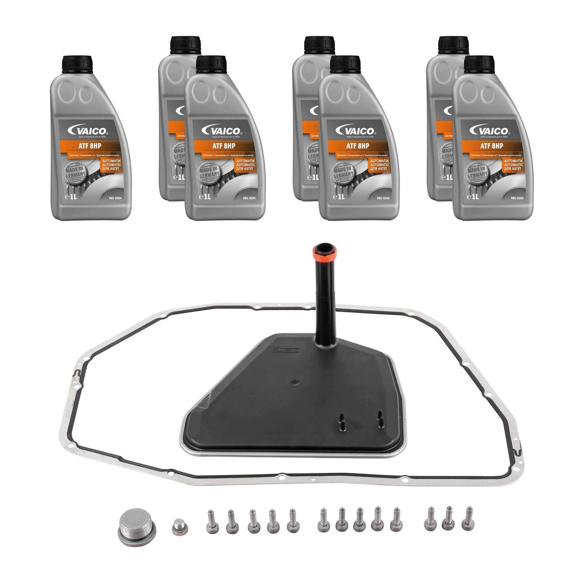 Filter W/ Oil Pan Gasket, Transmission Oil (8HP 7 ltr) and Instl Hardware