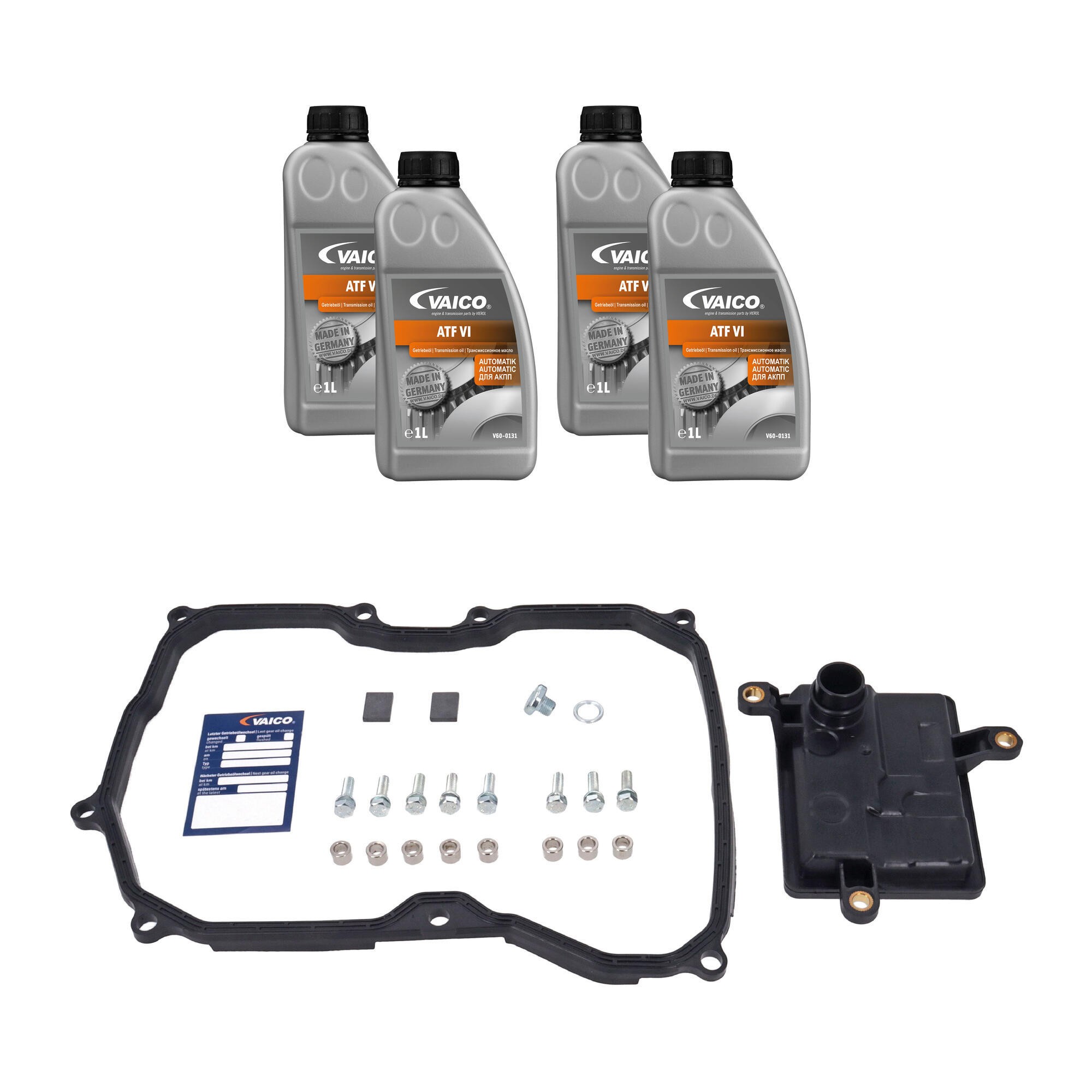 Filter W/ Oil Pan Gasket, Transmission Oil (ATF Dexron VI 4 ltr), Instl Hardware