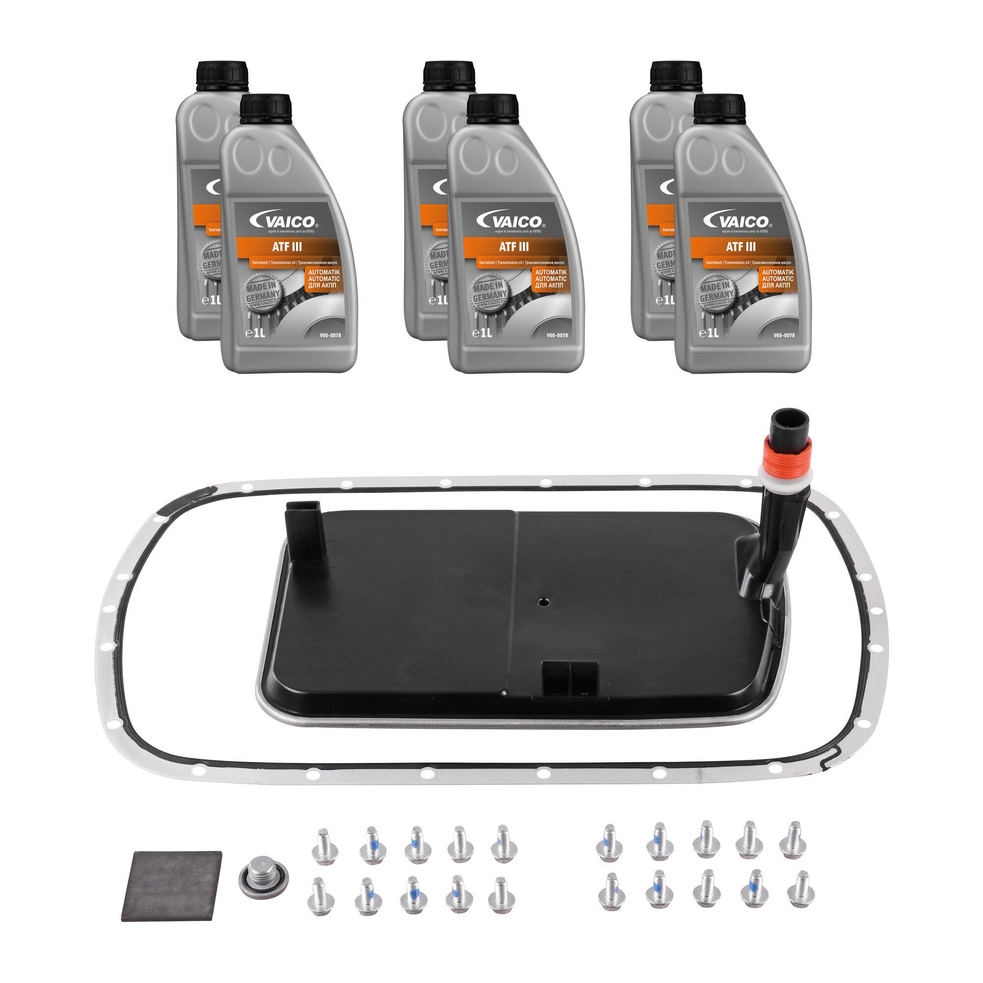 Filter W/Oil Pan Gasket, Transmission Oil (ATF III 6 ltr), Instl Hardware