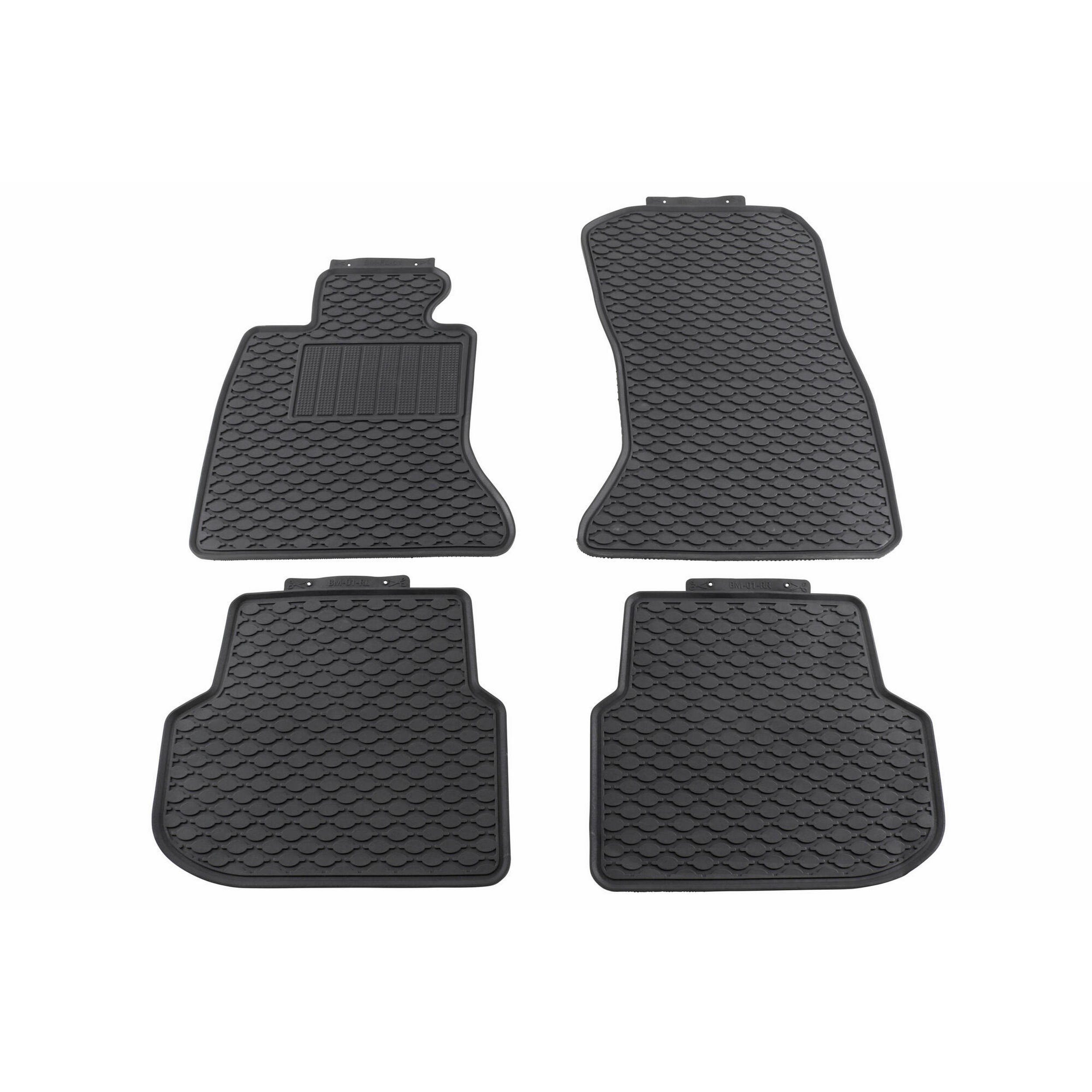 All-Weather Floor Mats; rubber, black, front and rear