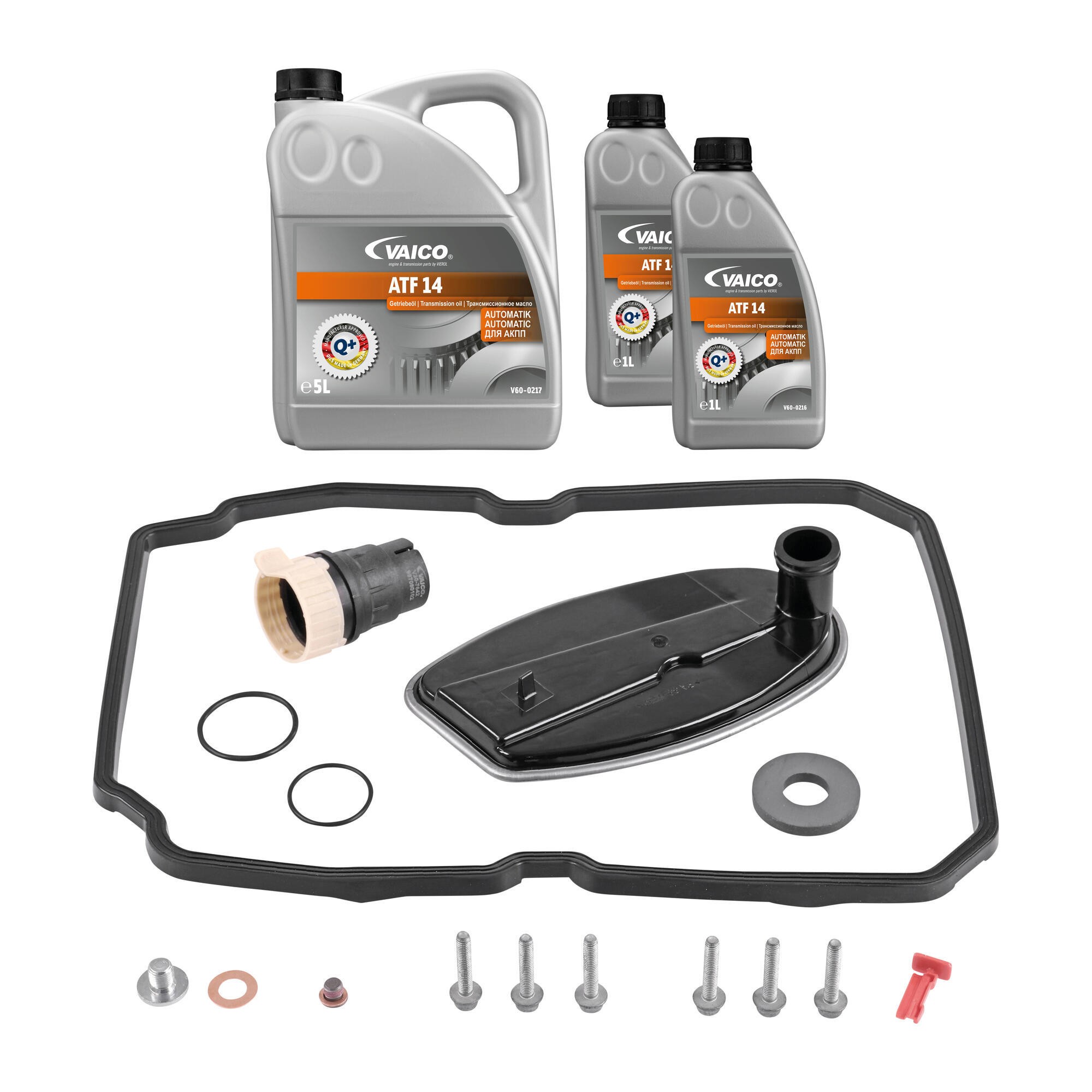 Filter W/ Oil Pan Gasket, Plug Housing, Mfr Appr Oil (MB 236.14 7 ltr), Instl HW