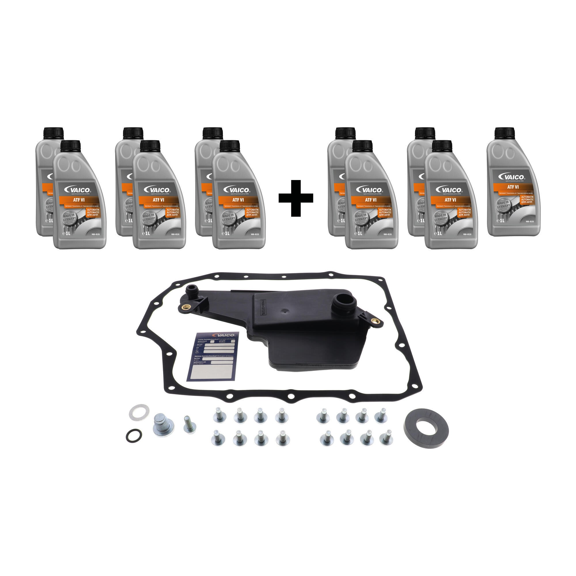 Filter W/ Oil Pan Gasket, Transmission Oil (Dexron VI 11 ltr), Instl Hardware