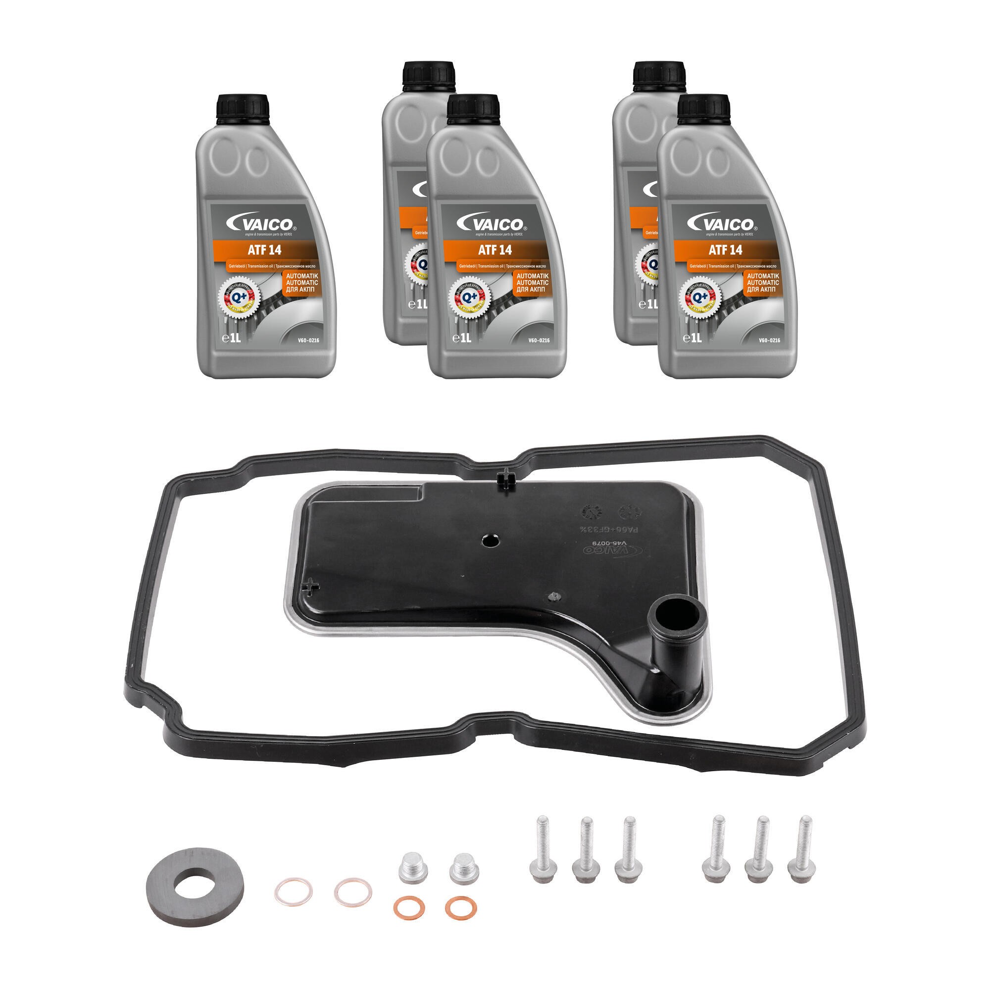 Filter W/ Oil Pan Gasket, Transmission Oil (ATF 14 5 ltr), Instl Hardware