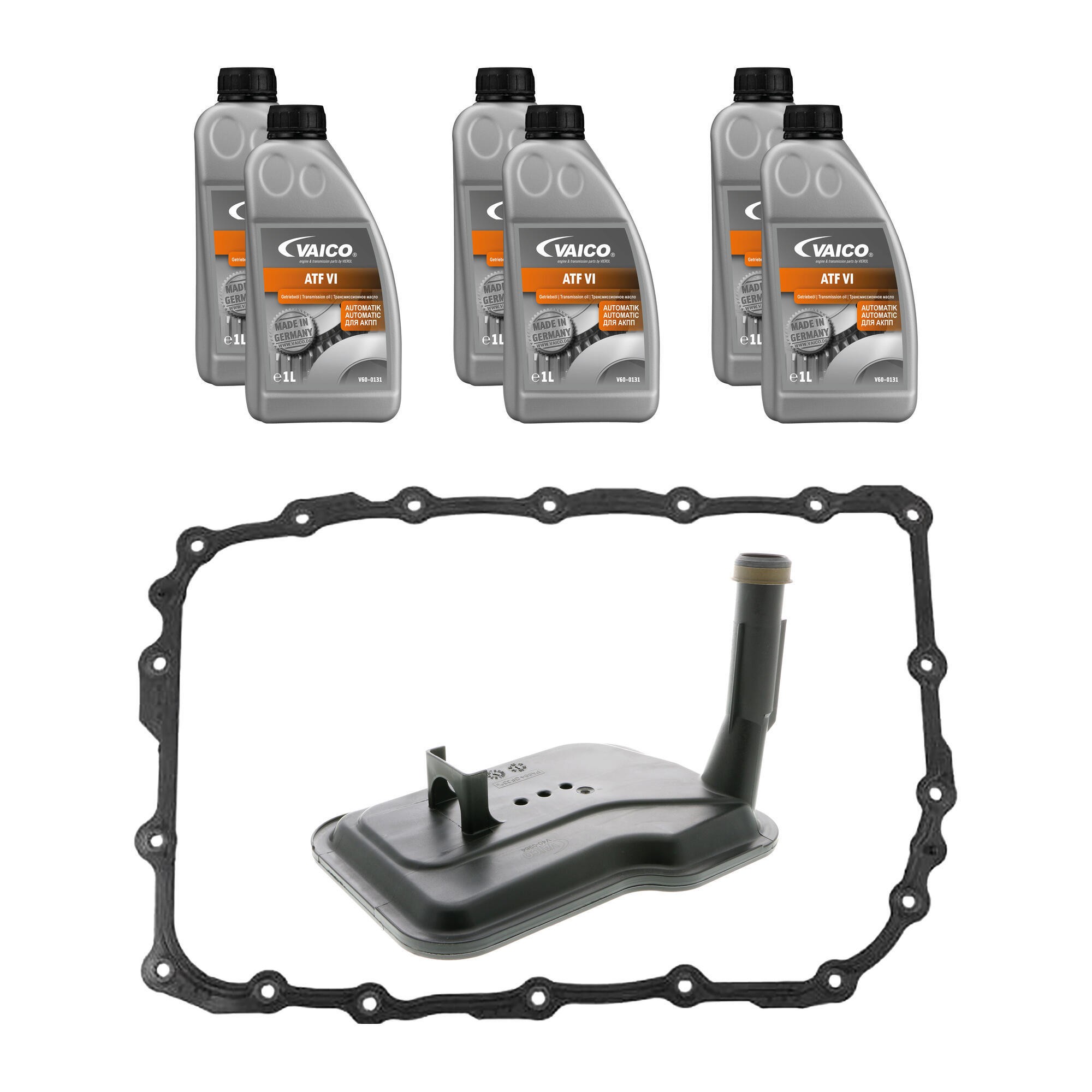 Filter W/ Oil Pan Gasket, Transmission Oil (DEXRON VI 6 ltr), Instl Hardware