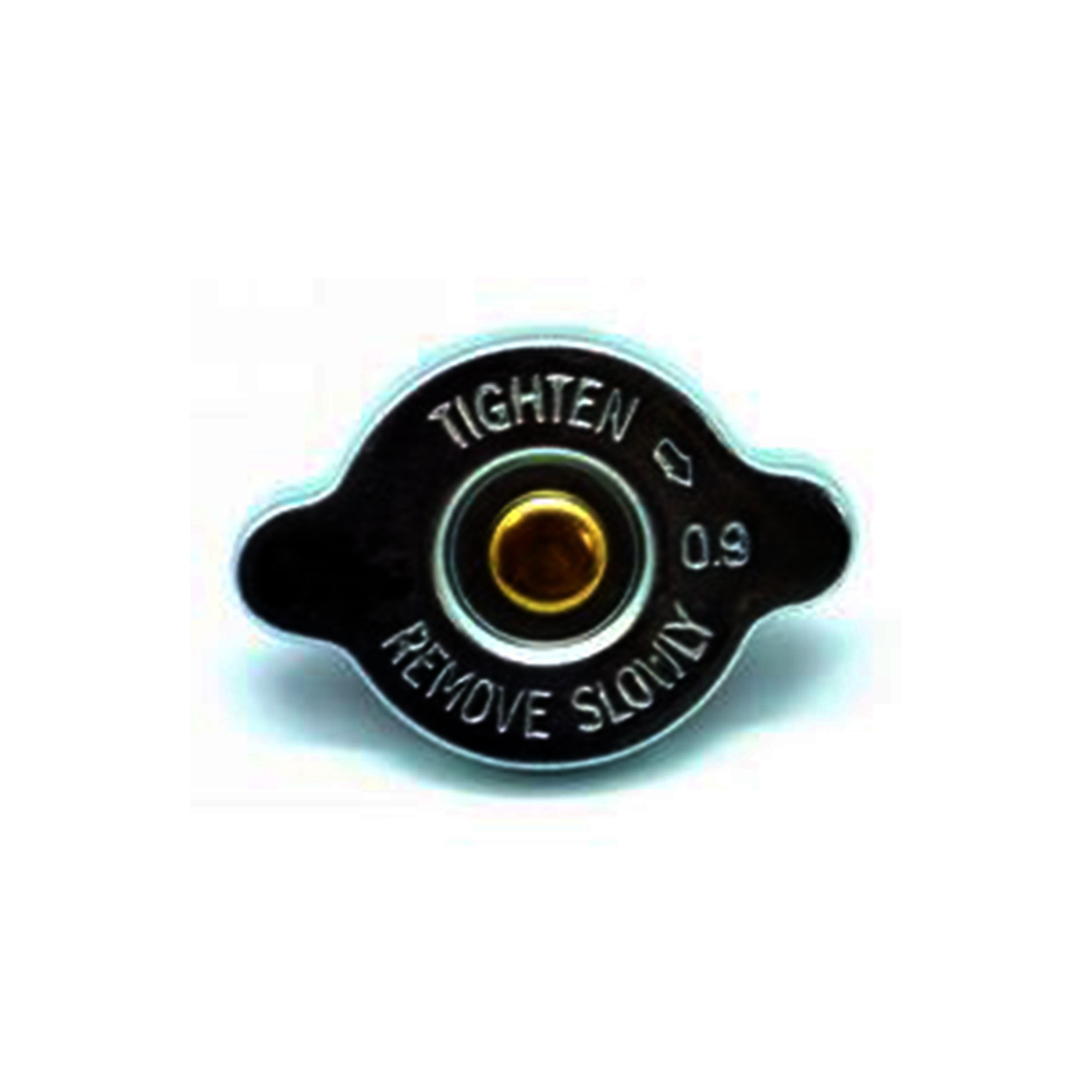 Cap fitted on the radiator