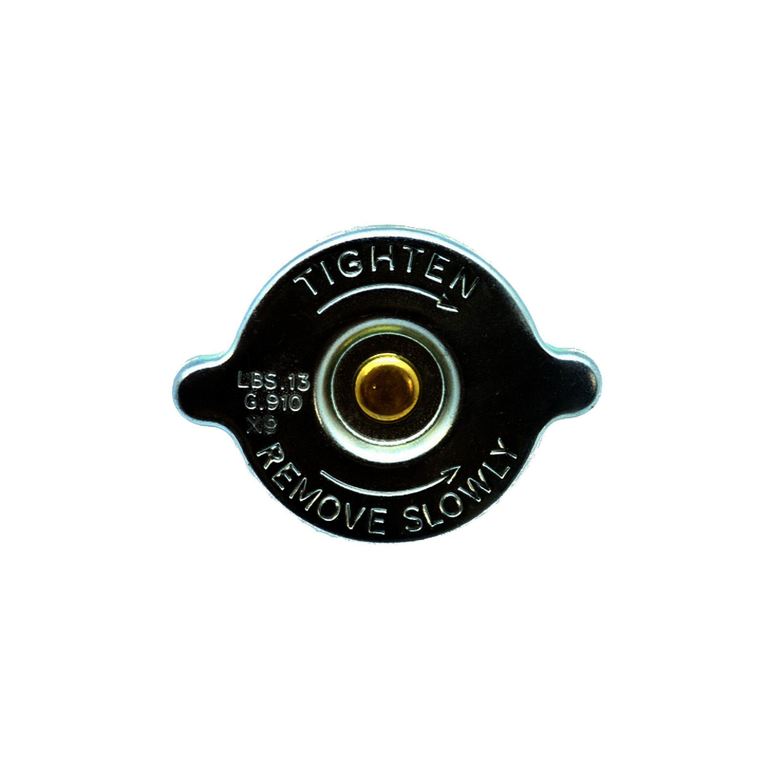 Cap fitted on the radiator