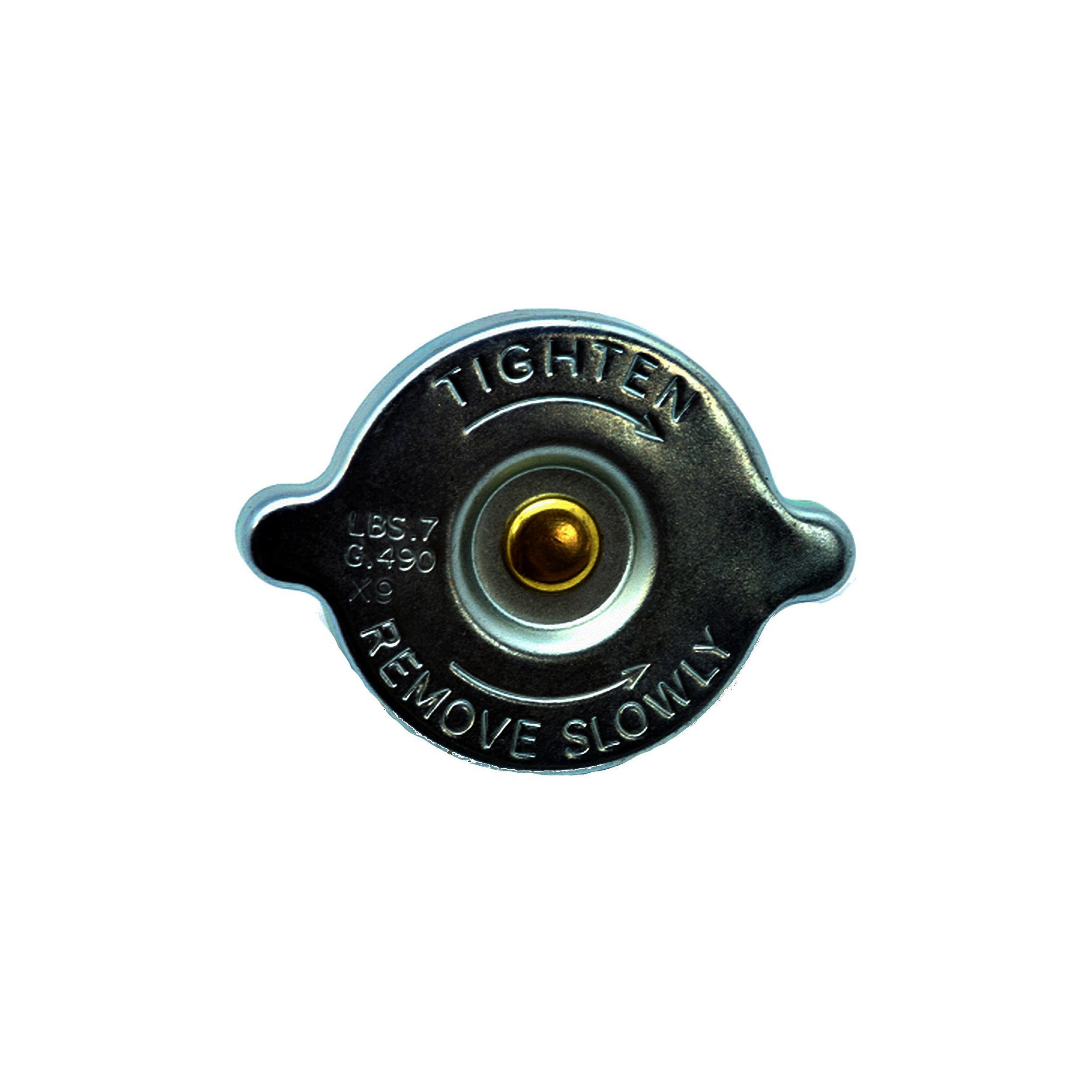 Cap fitted on the radiator