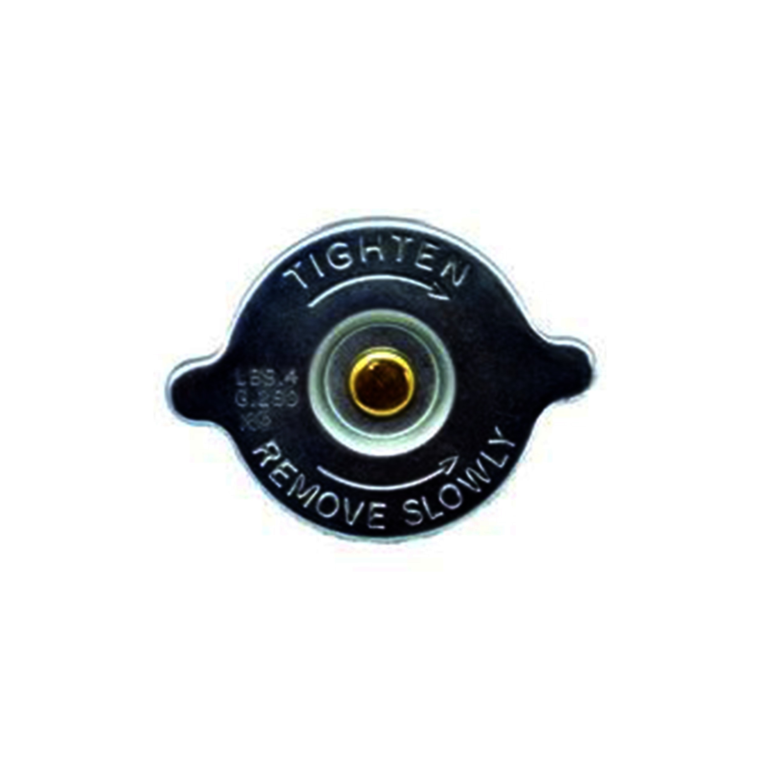 Cap fitted on the radiator