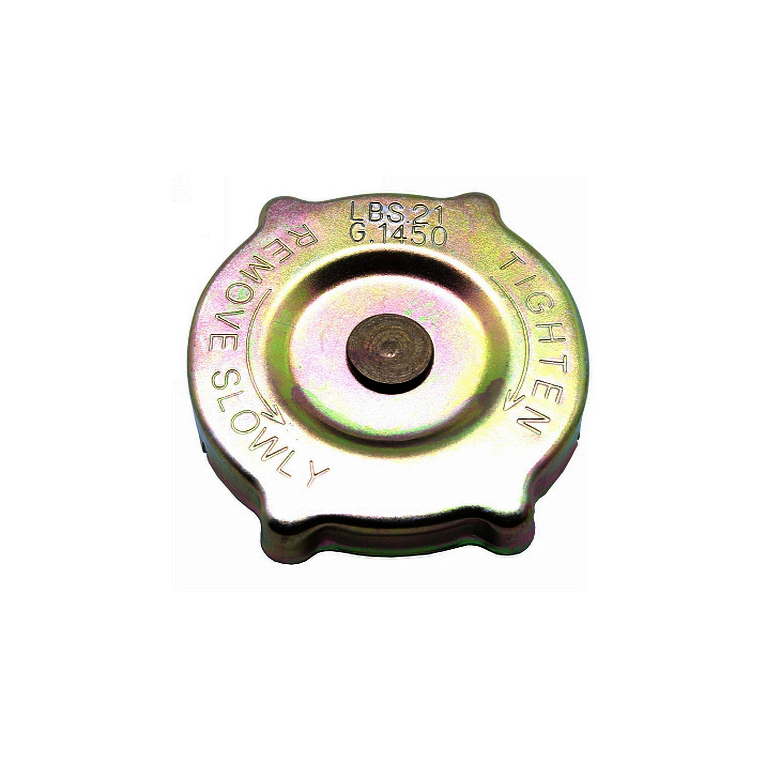 Cap fitted on the radiator