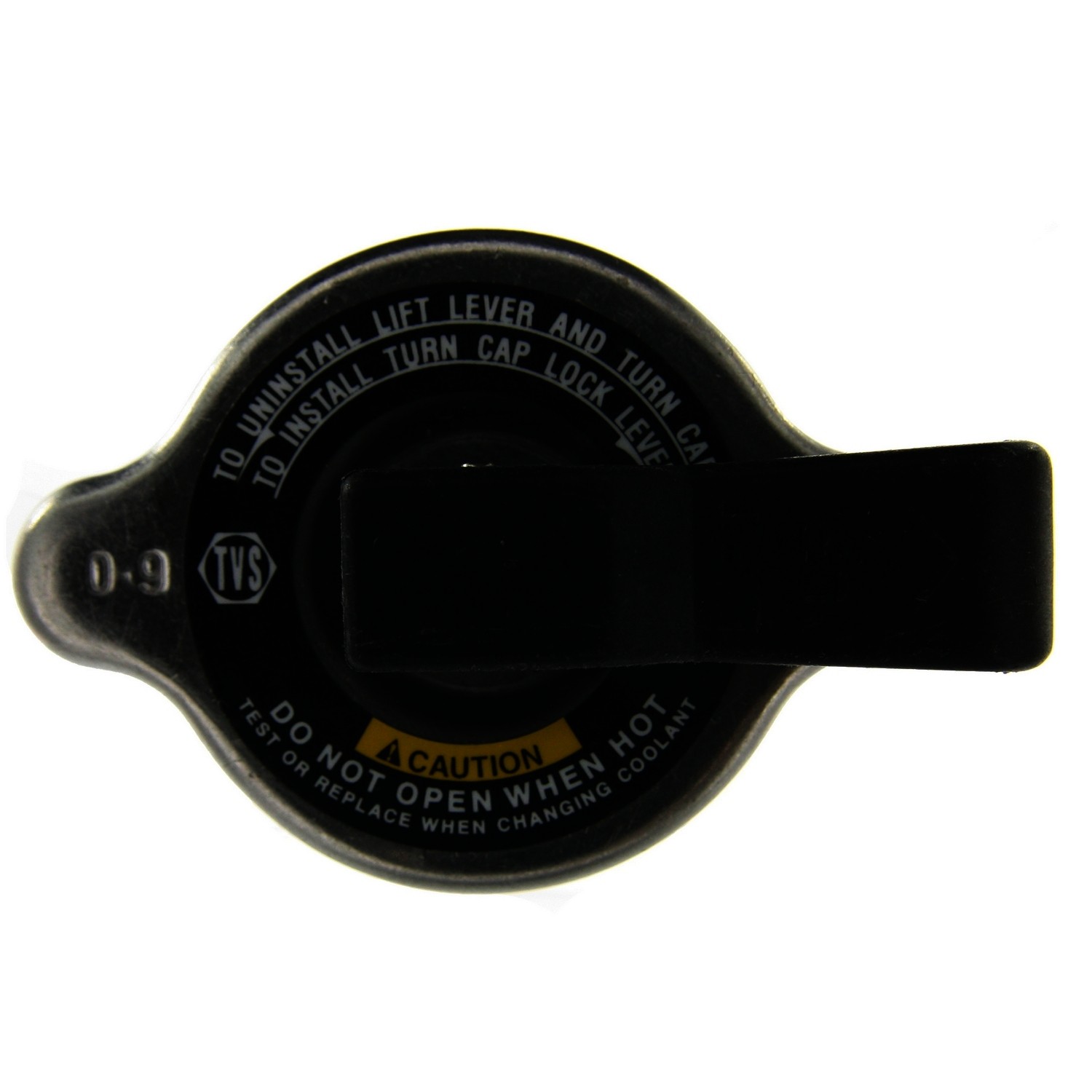 Cap fitted on the radiator