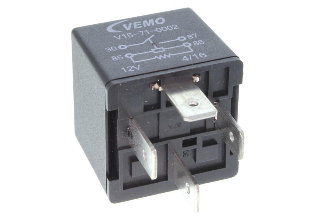 Relay, radiator fan castor