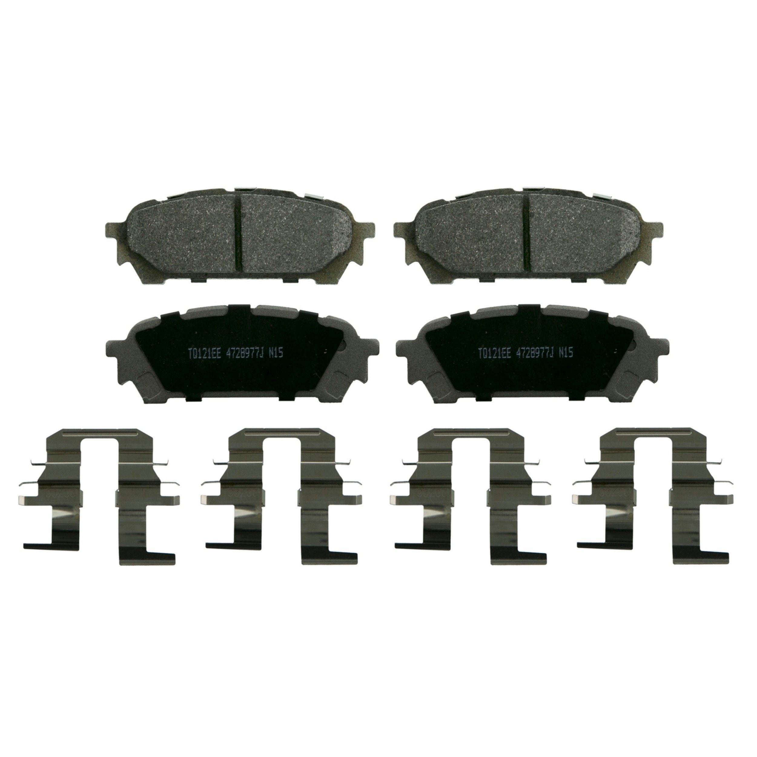 ThermoQuiet Rear Disc Brake Pad Set Semi-Metallic