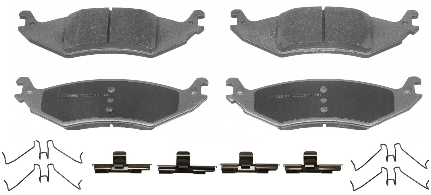 ThermoQuiet Rear Disc Brake Pad Set Semi-Metallic
