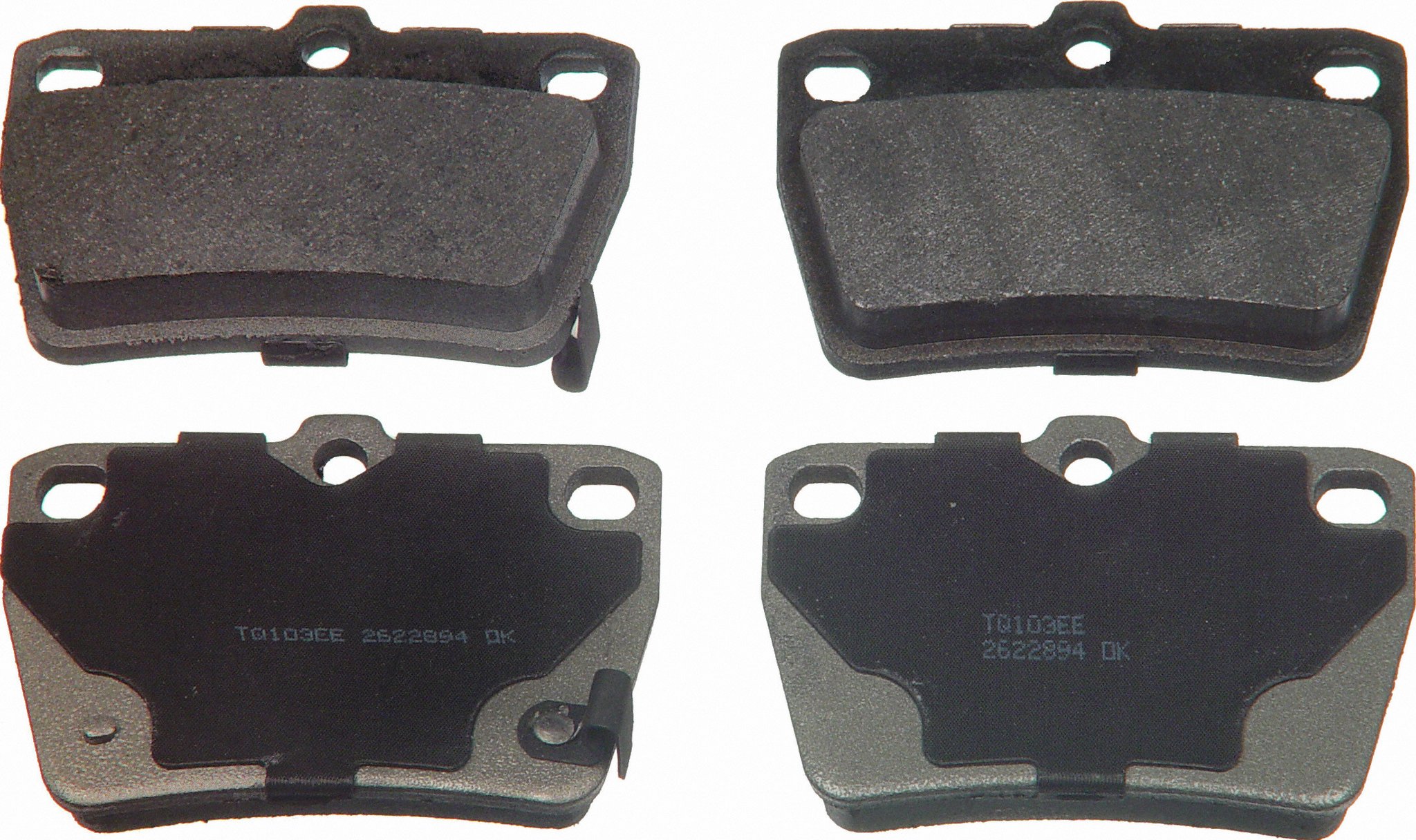ThermoQuiet Rear Disc Brake Pad Set Semi-Metallic