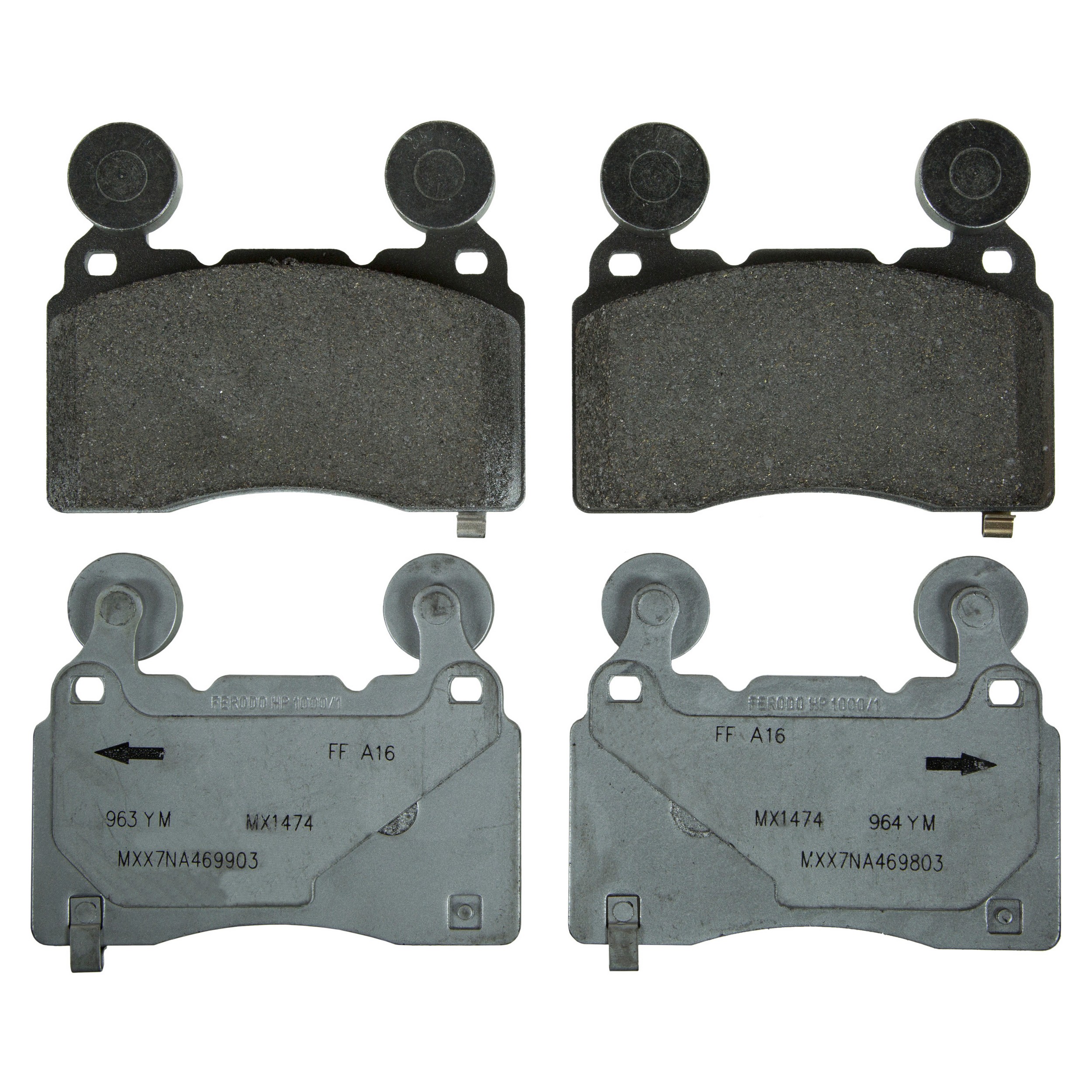 ThermoQuiet Front Disc Brake Pad Set Semi-Metallic