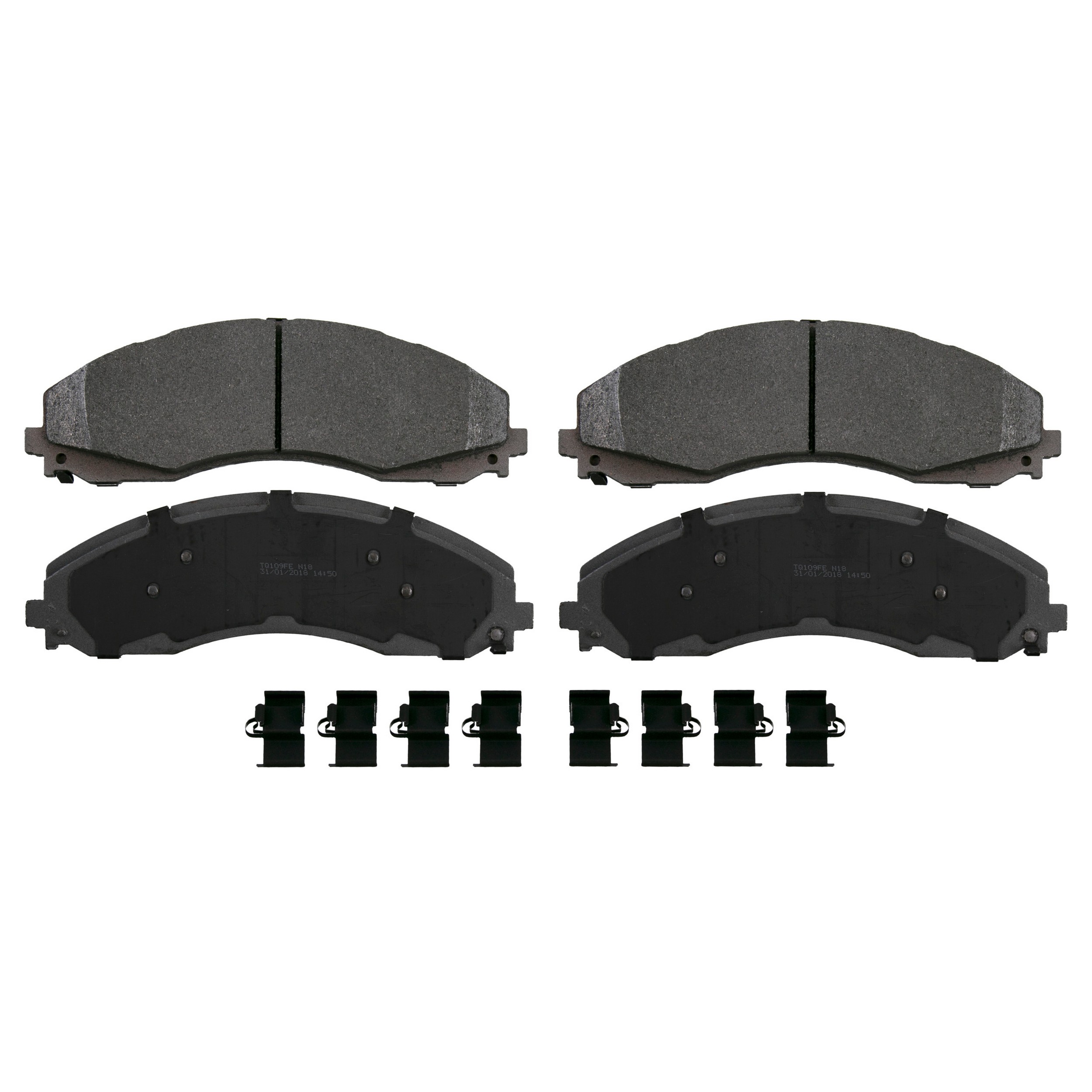 ThermoQuiet Rear Disc Brake Pad Set Semi-Metallic