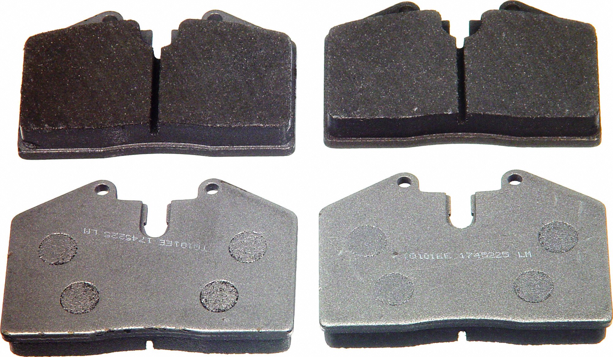 ThermoQuiet Front; Rear Disc Brake Pad Set Semi-Metallic