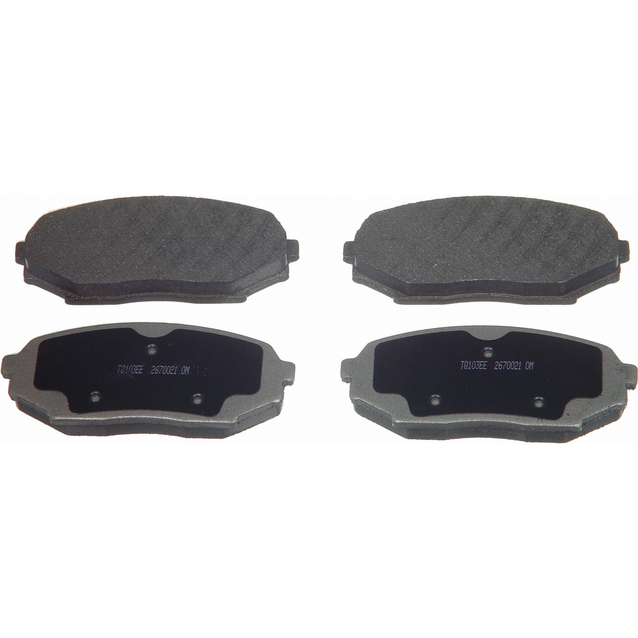 ThermoQuiet Front Disc Brake Pad Set Semi-Metallic