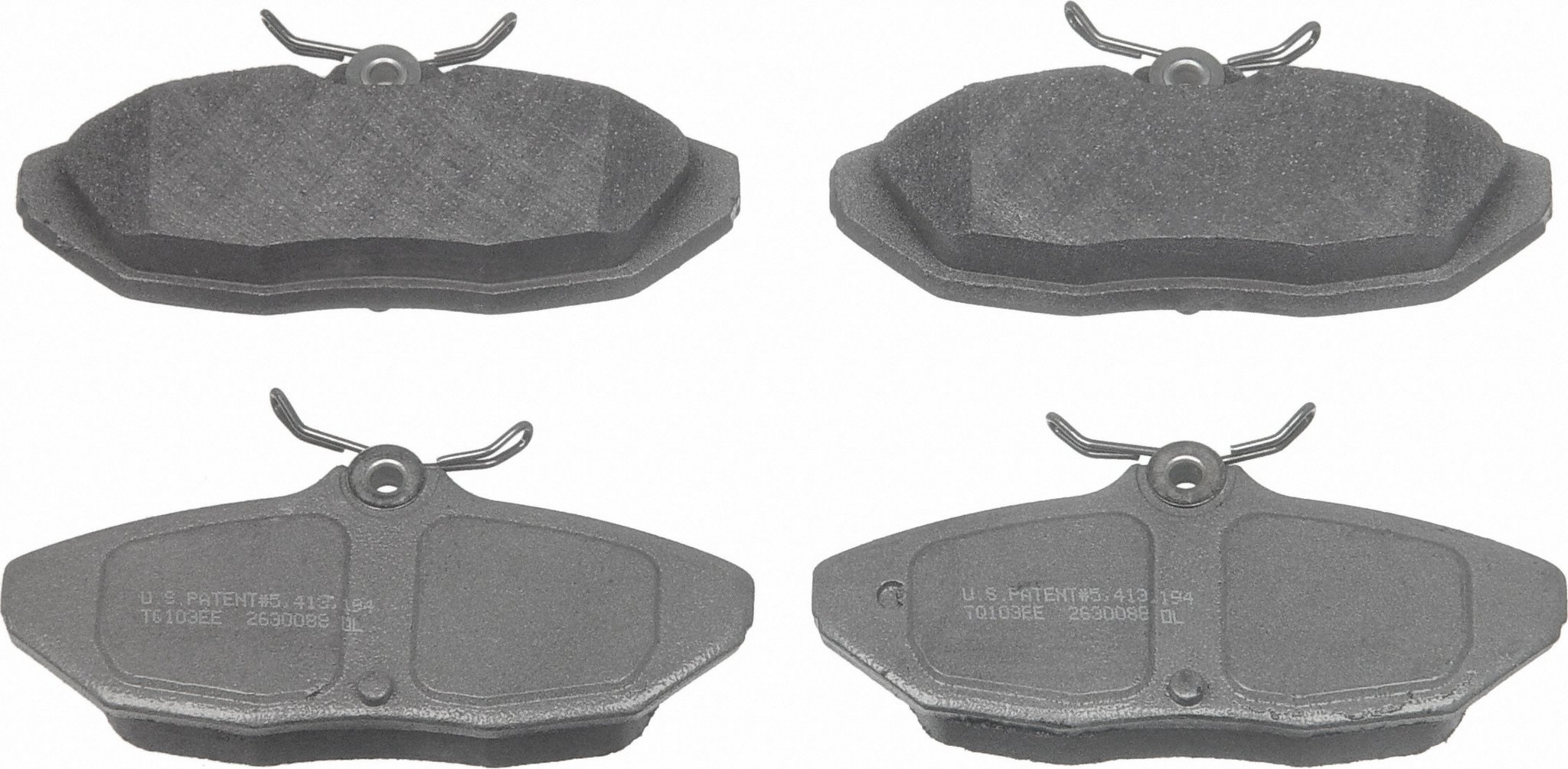 ThermoQuiet Rear Disc Brake Pad Set Semi-Metallic