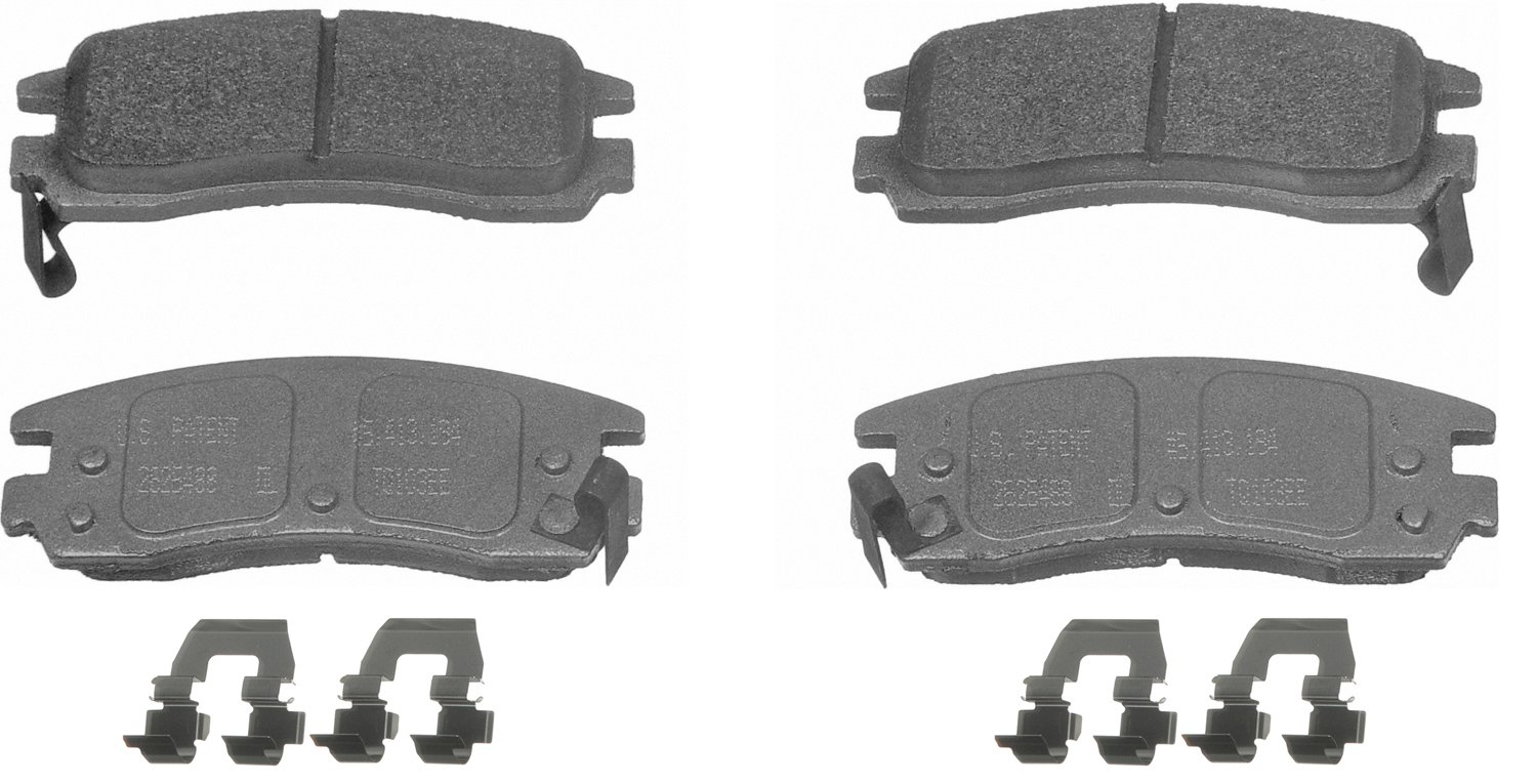 ThermoQuiet Rear Disc Brake Pad Set Semi-Metallic