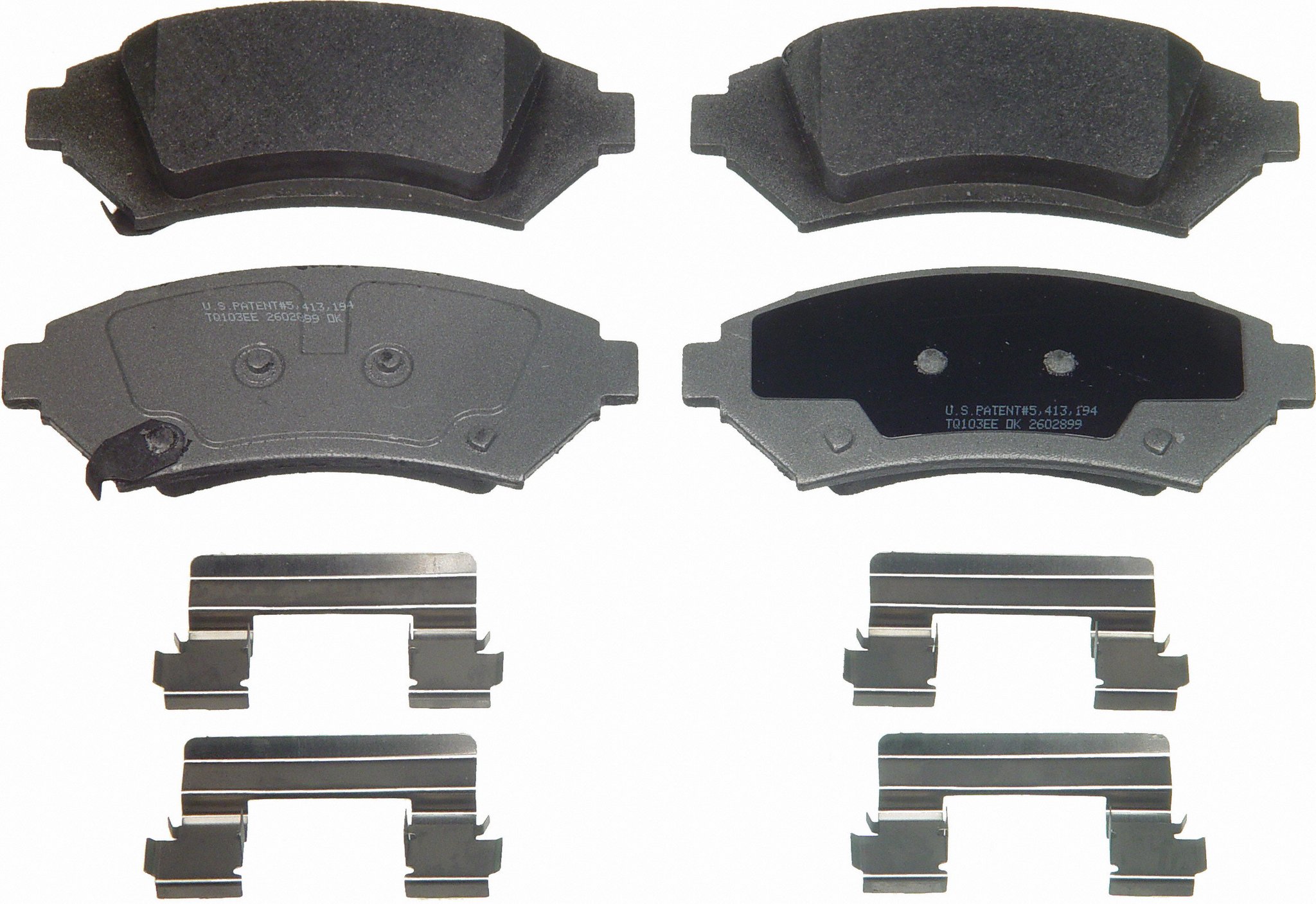 ThermoQuiet Front Disc Brake Pad Set Semi-Metallic