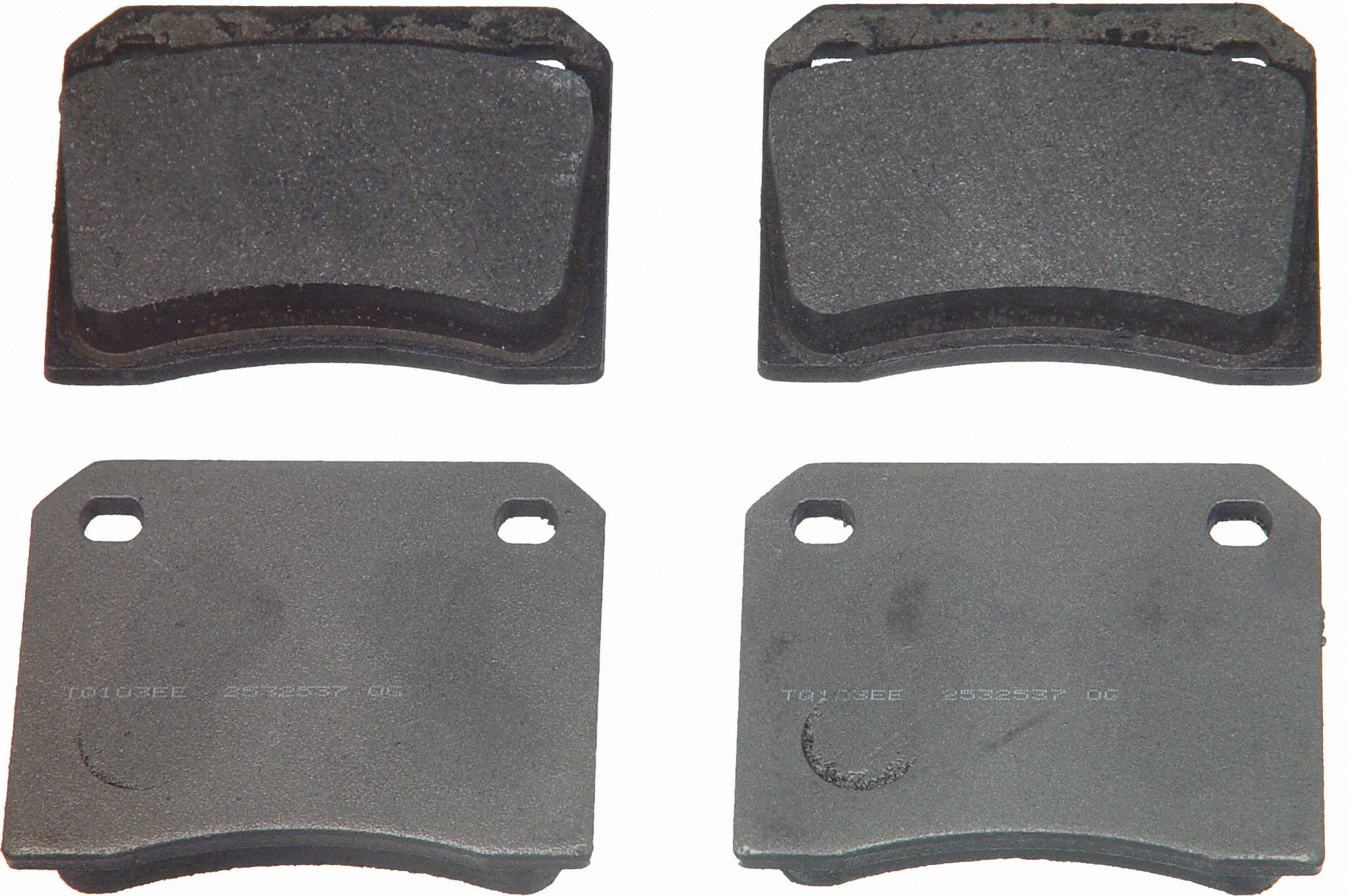 ThermoQuiet Front; Rear Disc Brake Pad Set Semi-Metallic