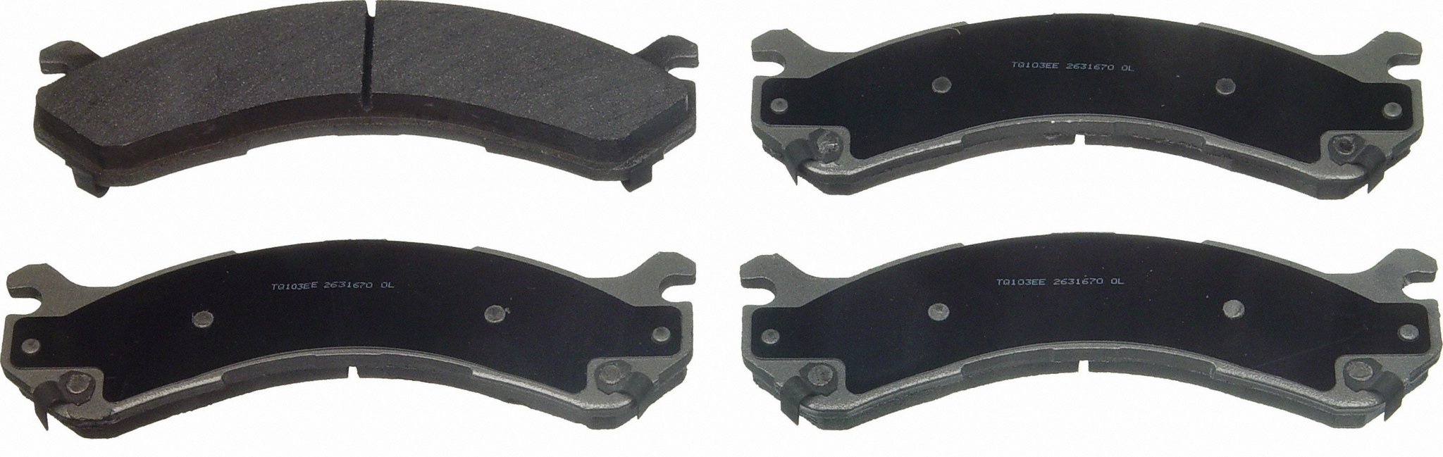 ThermoQuiet Rear Disc Brake Pad Set Semi-Metallic
