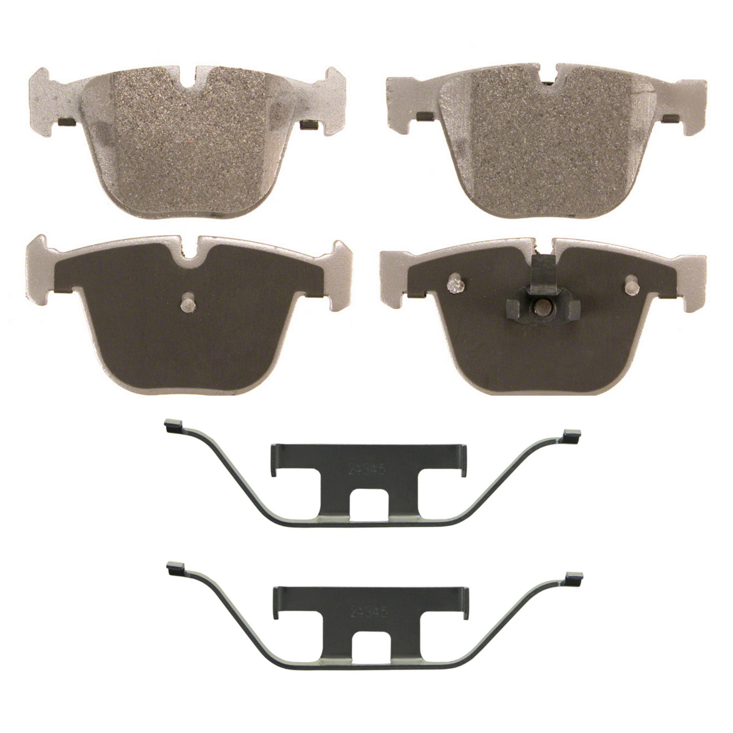 ThermoQuiet Rear Disc Brake Pad Set Semi-Metallic
