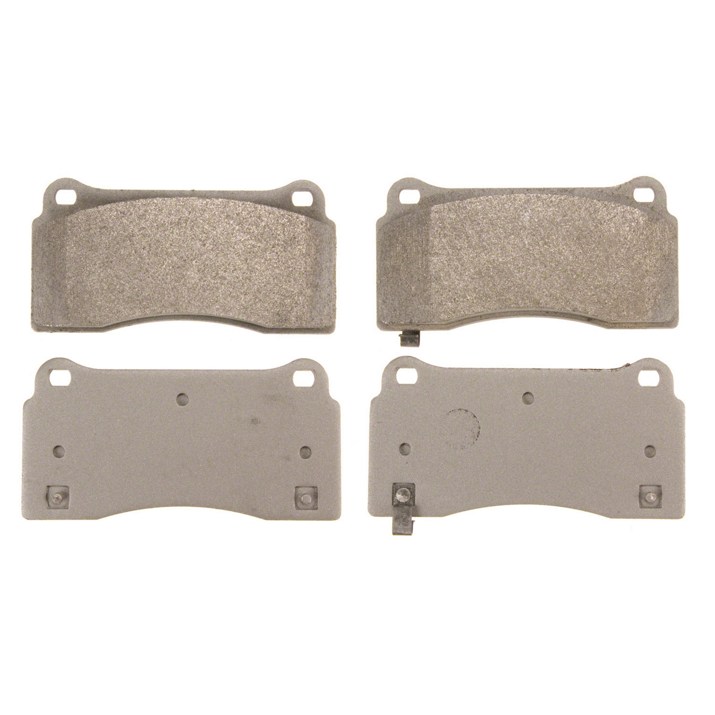 ThermoQuiet Front; Rear Disc Brake Pad Set Semi-Metallic