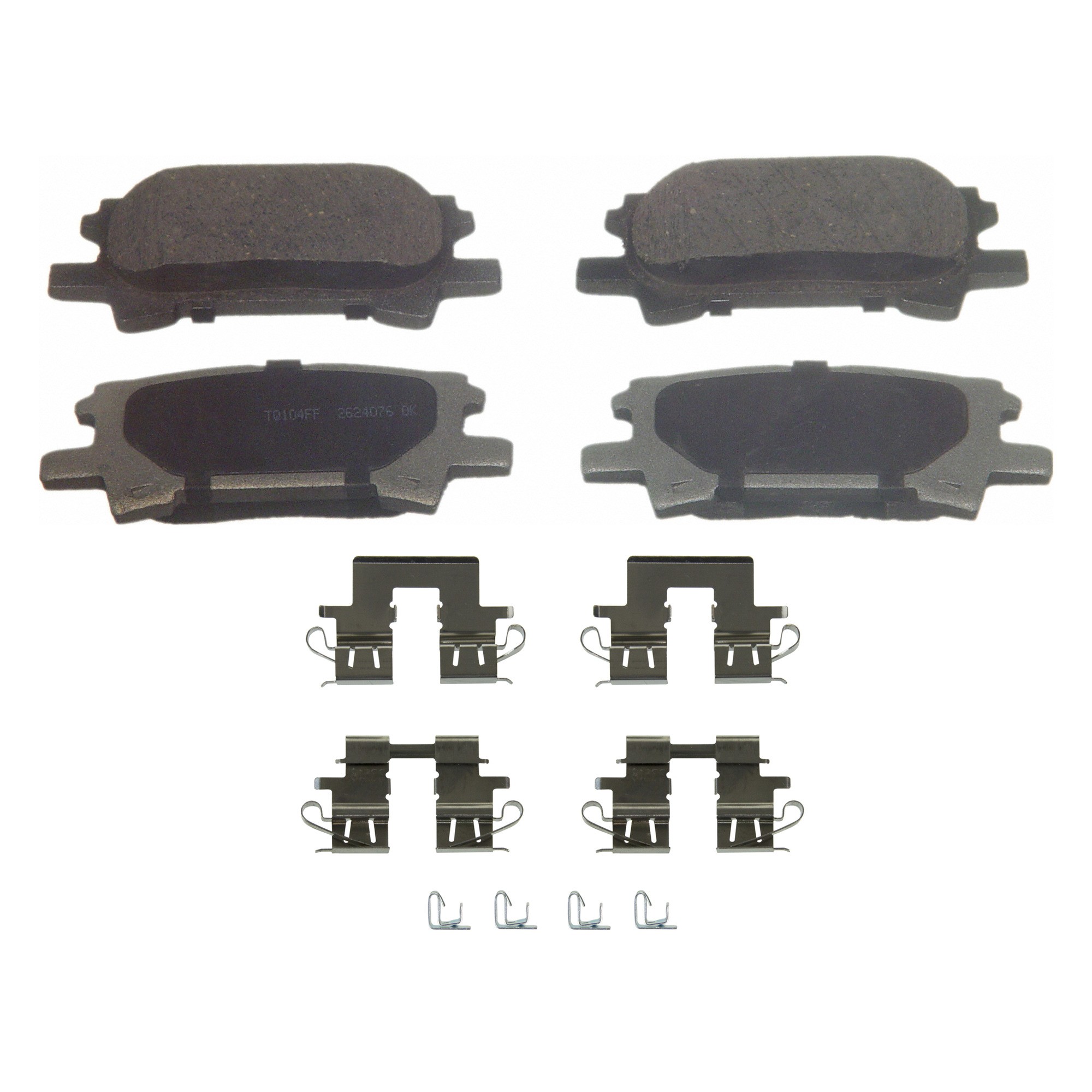 ThermoQuiet Rear Disc Brake Pad Set Ceramic