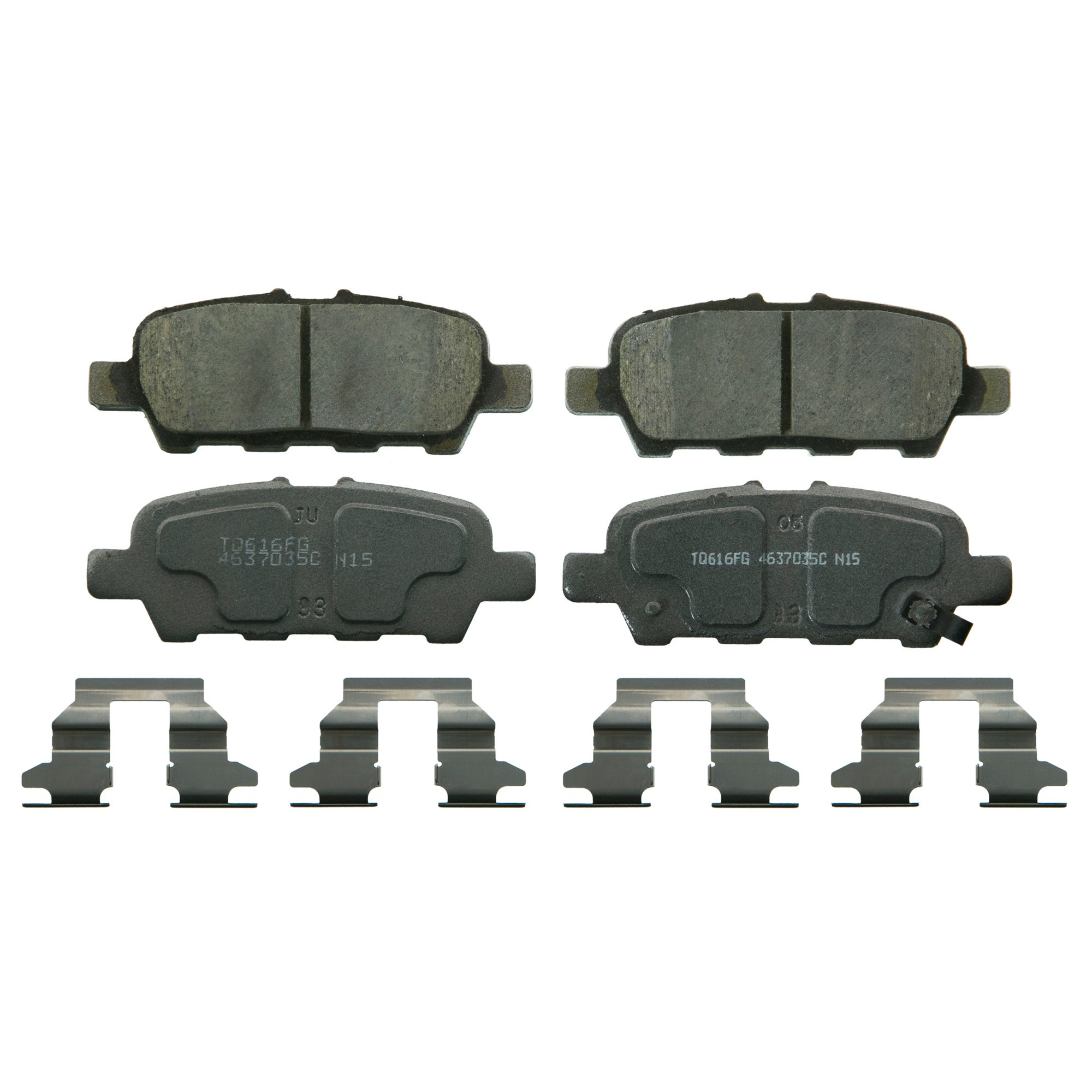 ThermoQuiet Rear Disc Brake Pad Set Ceramic