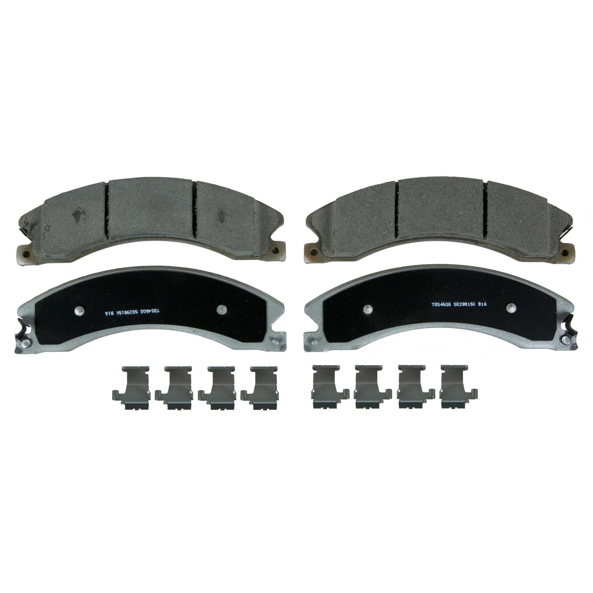 ThermoQuiet Front; Rear Disc Brake Pad Set Ceramic