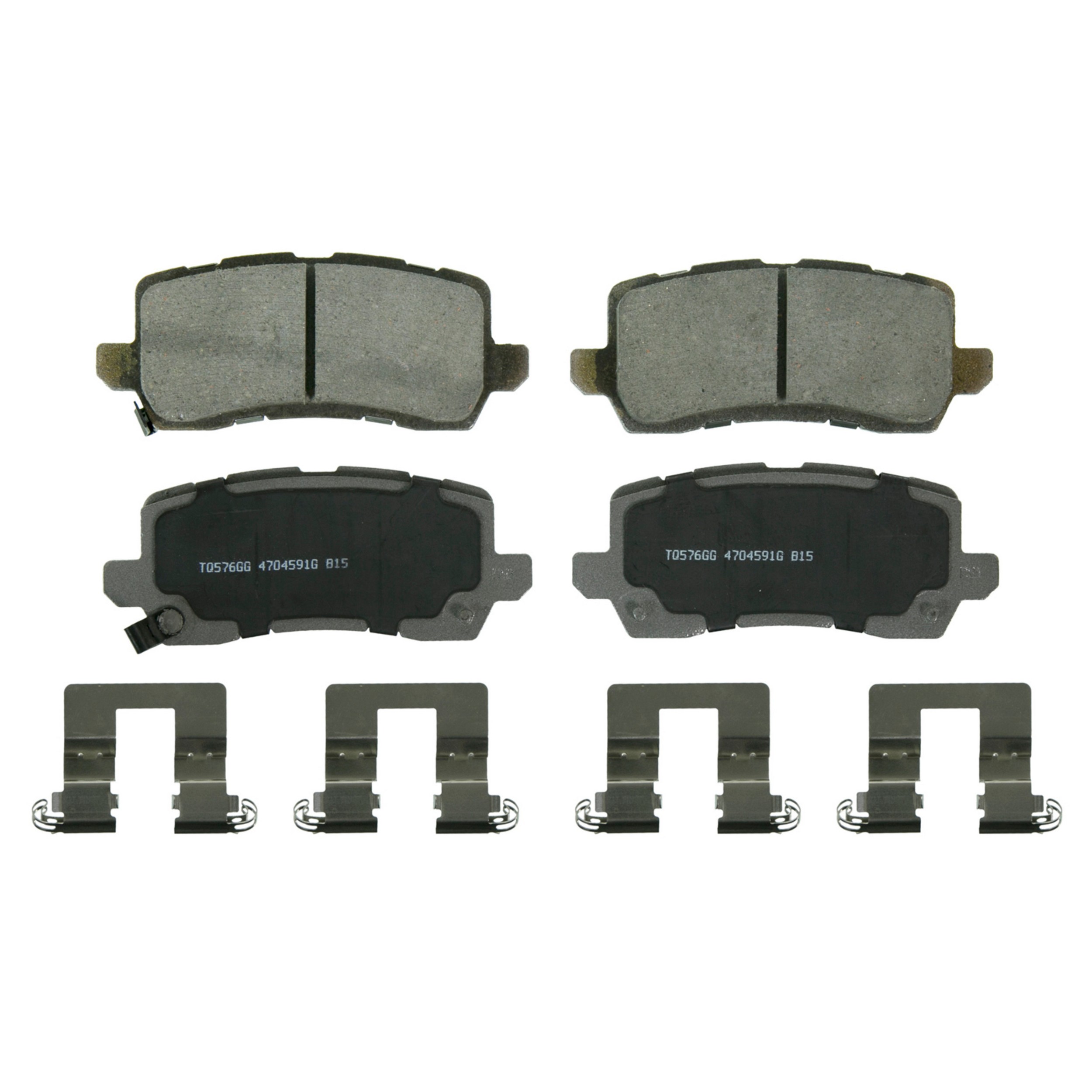 ThermoQuiet Rear Disc Brake Pad Set Ceramic